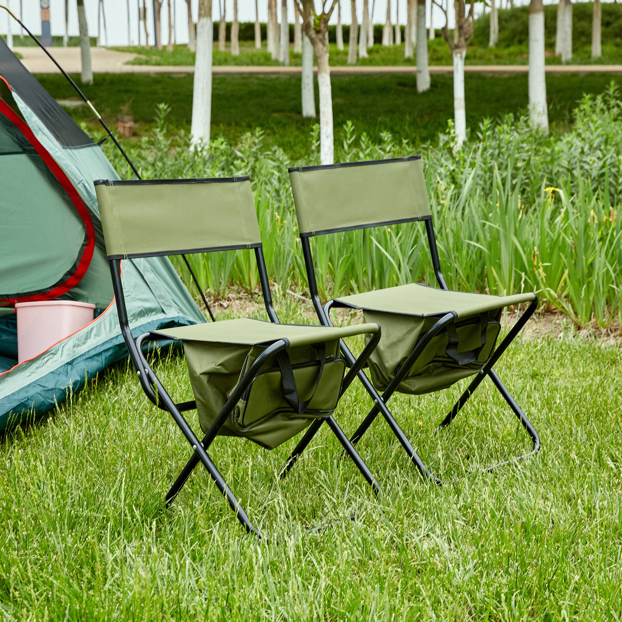 Portable Folding Chair with Storage Bag