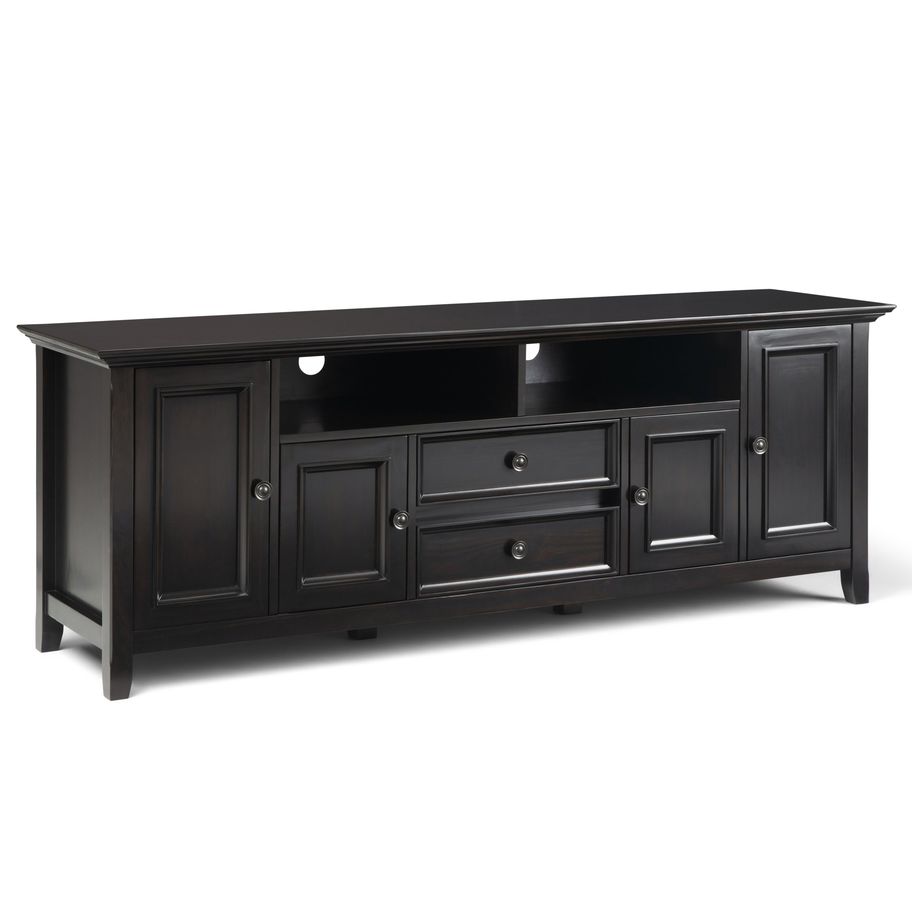 Amherst 72" TV Media Stand - Hickory Brown