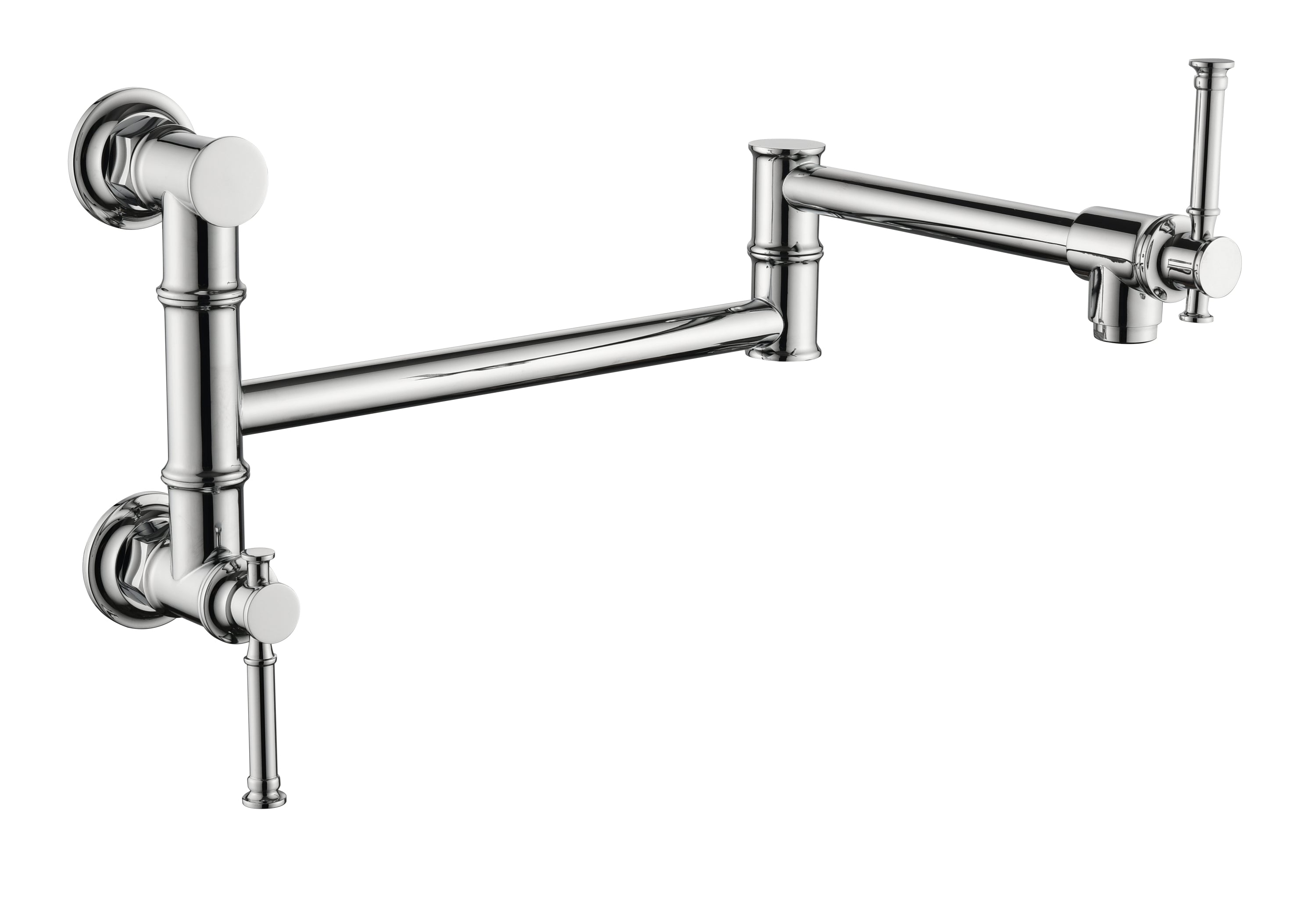 Modern Brass Pot Filler Faucet: Wall Mount