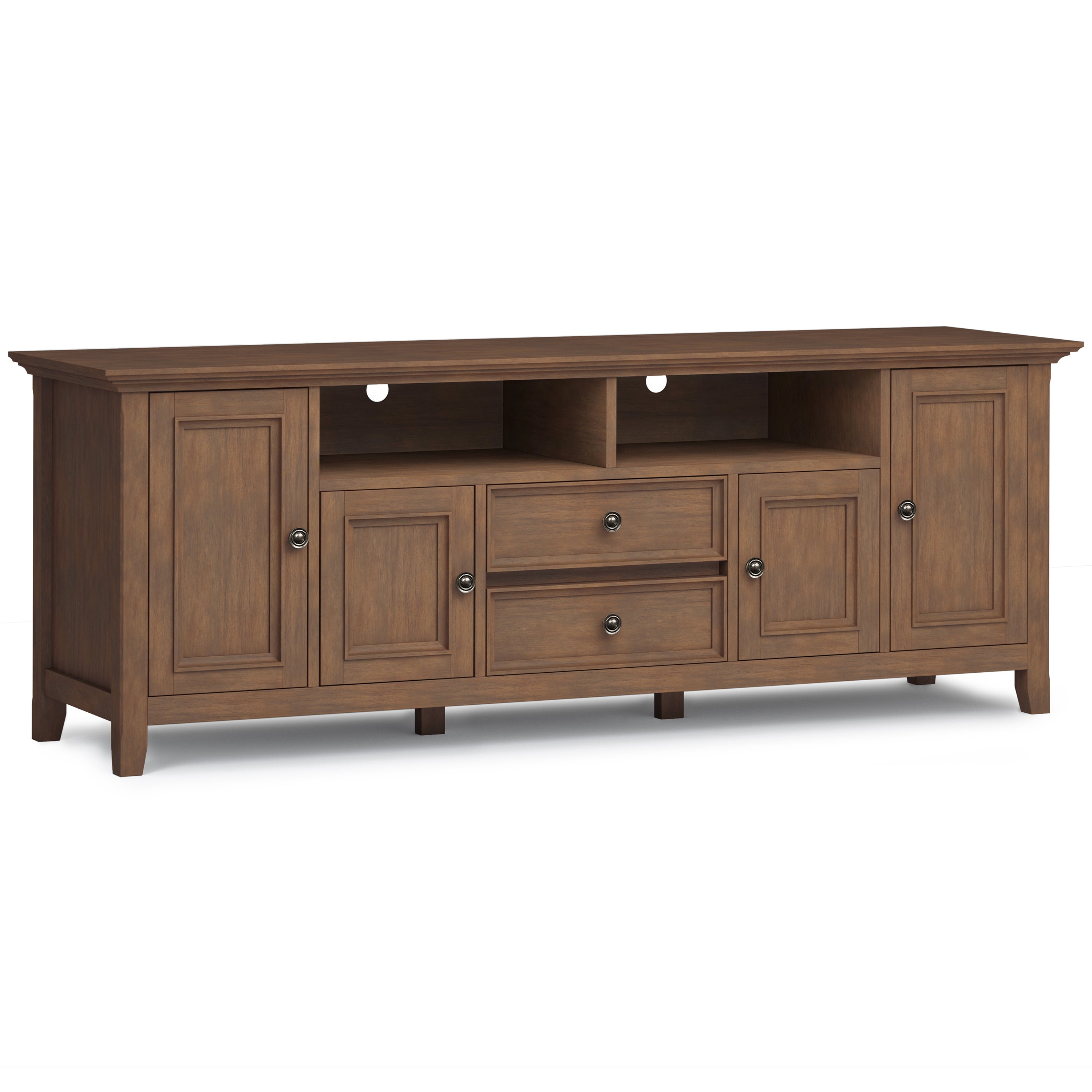 Amherst 72" TV Stand - Rustic Natural Aged Brown
