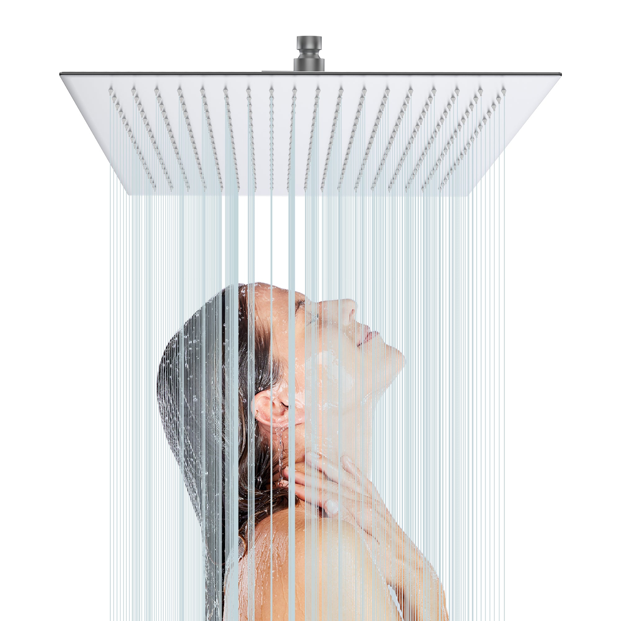 16" Square Rain Shower Head - Ultra-Thin & High Pressure