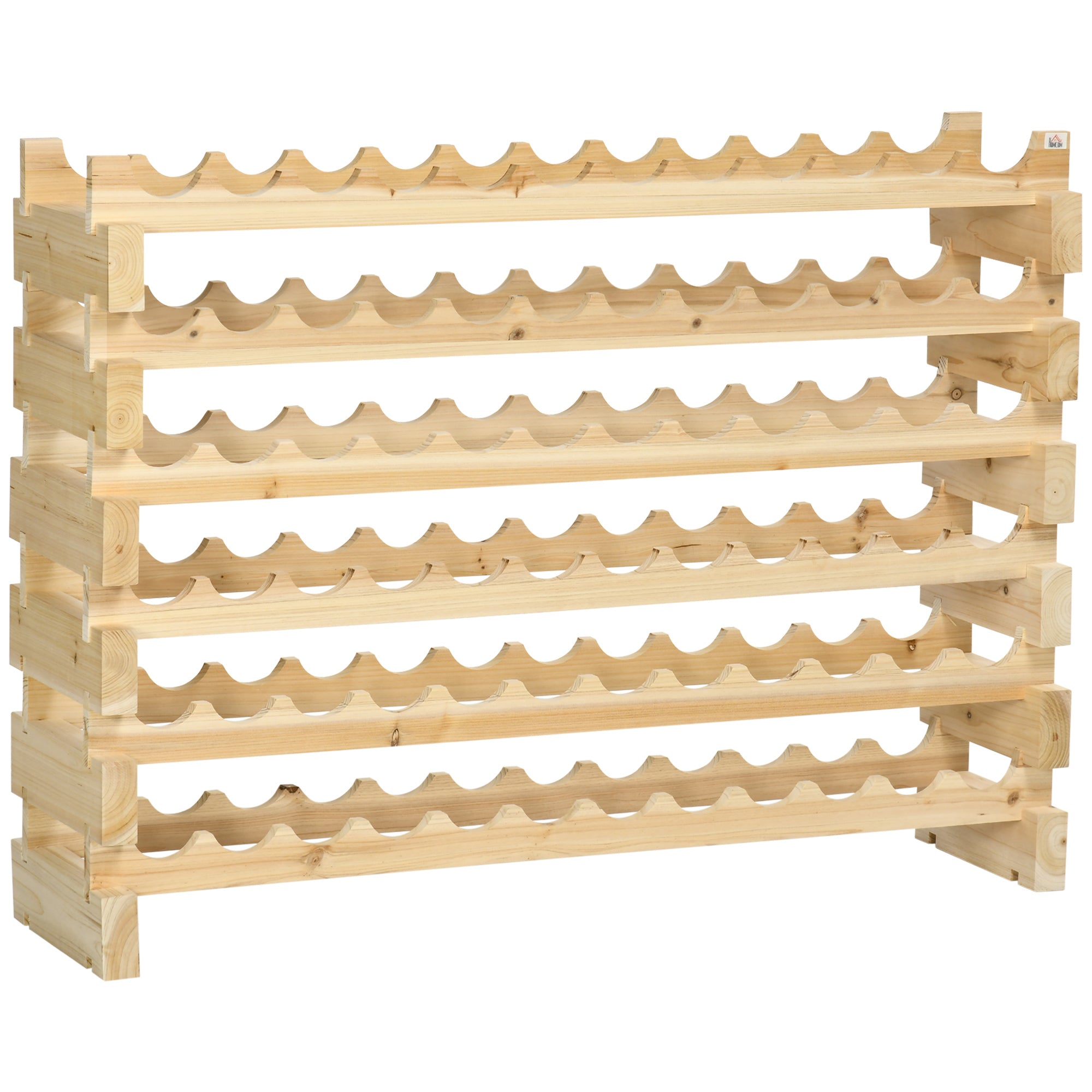 72-Bottle Wine Rack: Stackable & Modular Storage
