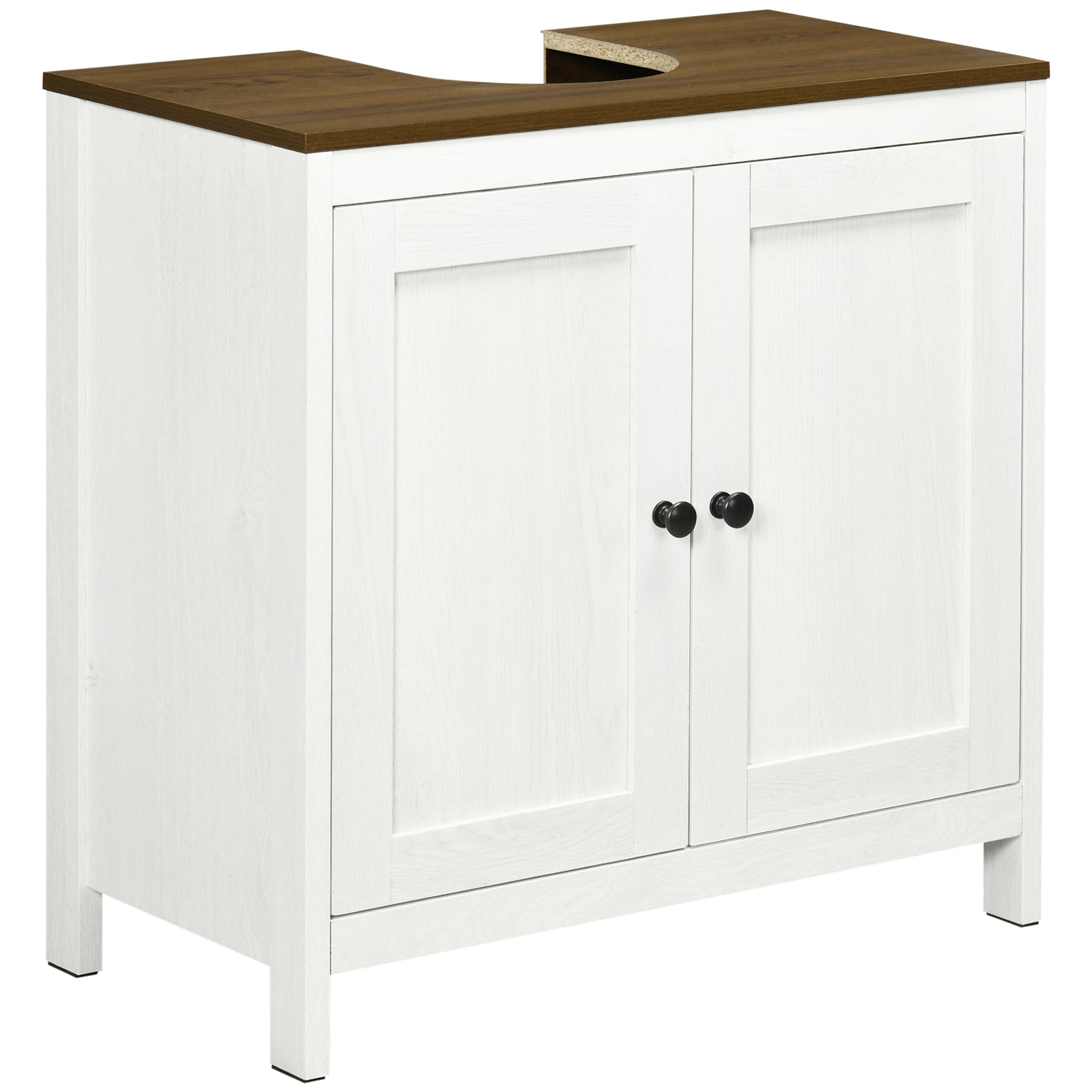 Kleankin Modern Bathroom Sink Cabinet w/ Shelf