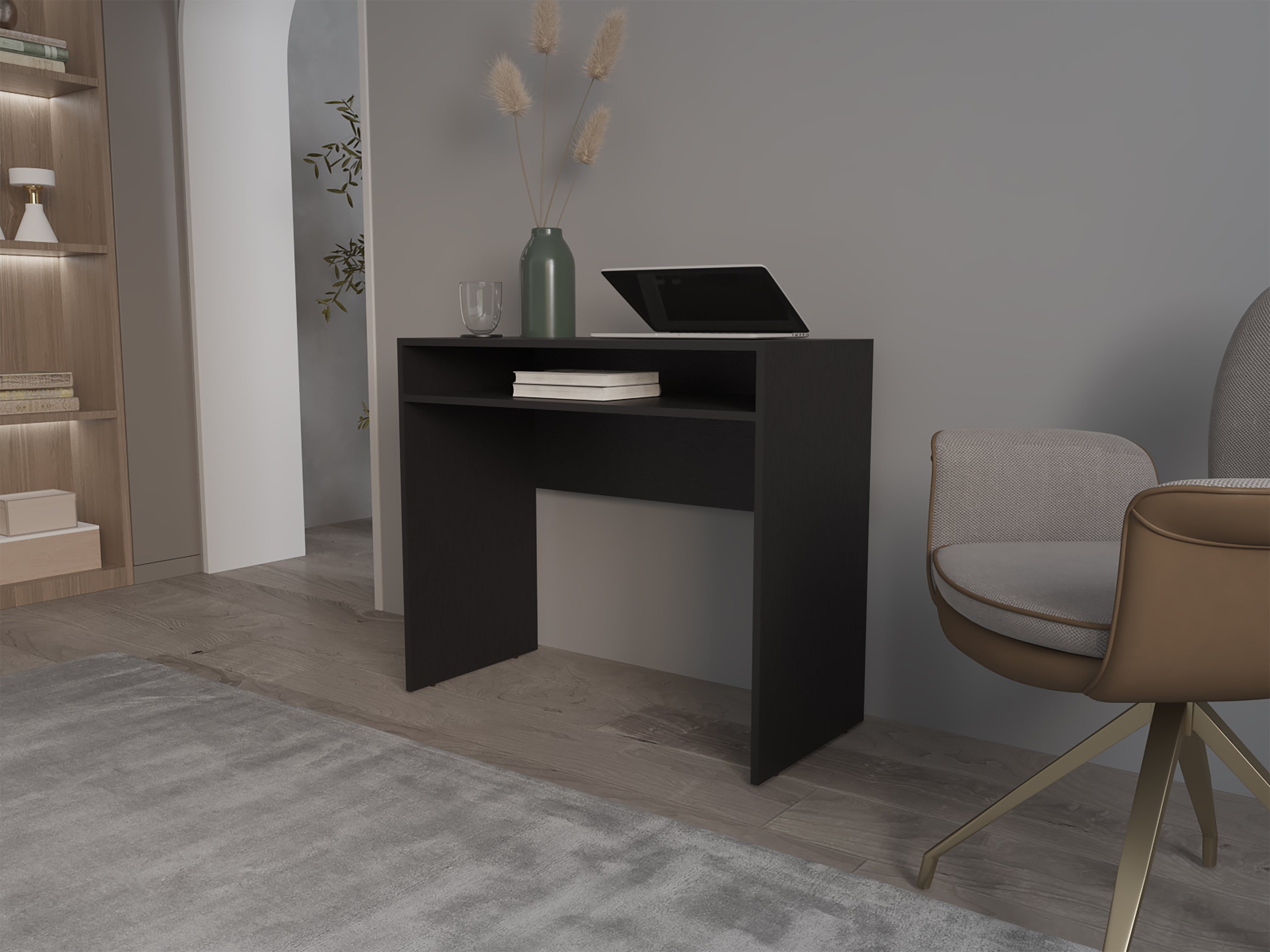 Estill Melamine Desk w/ Storage | Modern Home Office Desk