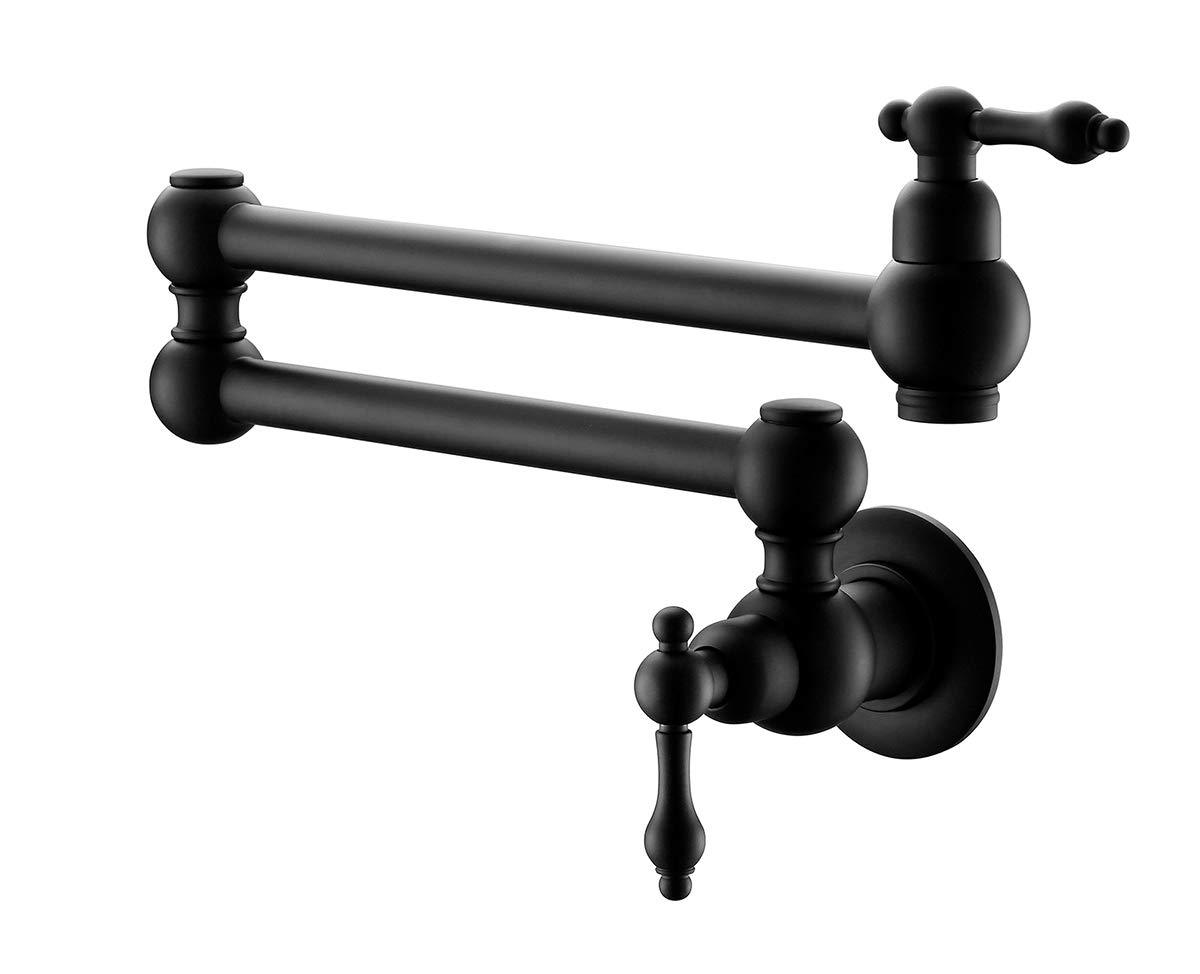 Matte Black Double-Joint Pot Filler Faucet
