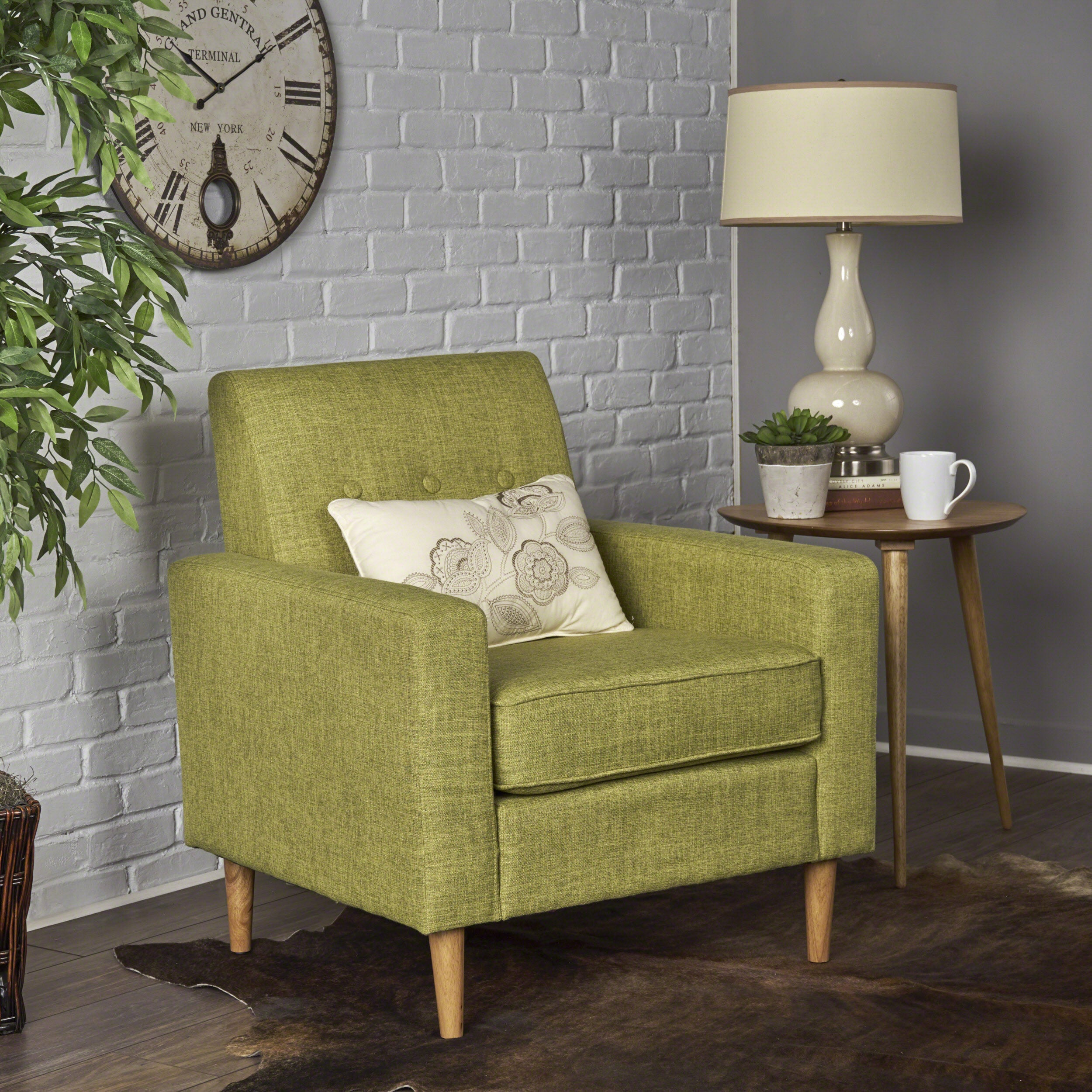 Modern Velvet Club Chair | Accent Armchair | Living Room Furniture
