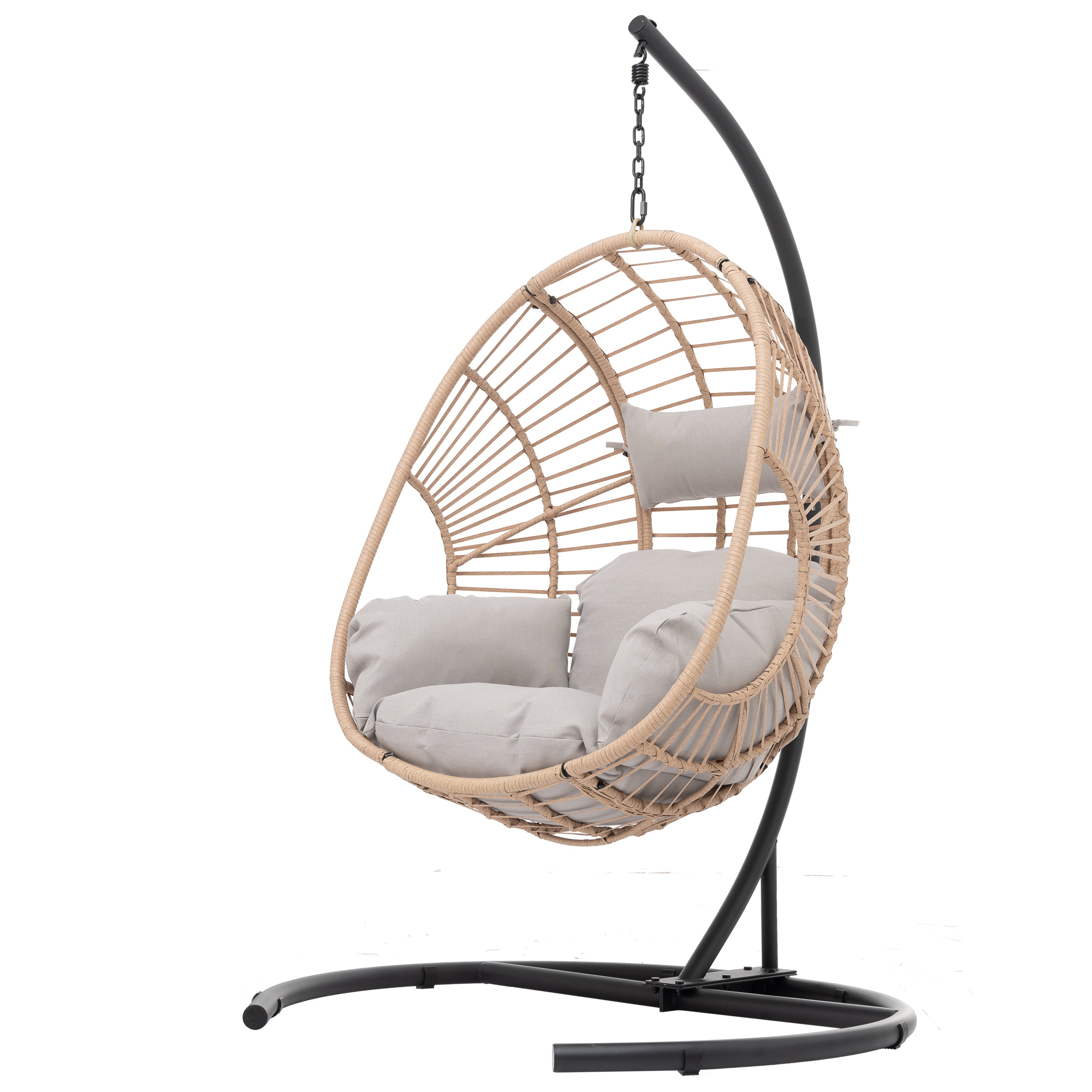Wicker Egg Chair: Indoor/Outdoor Swing