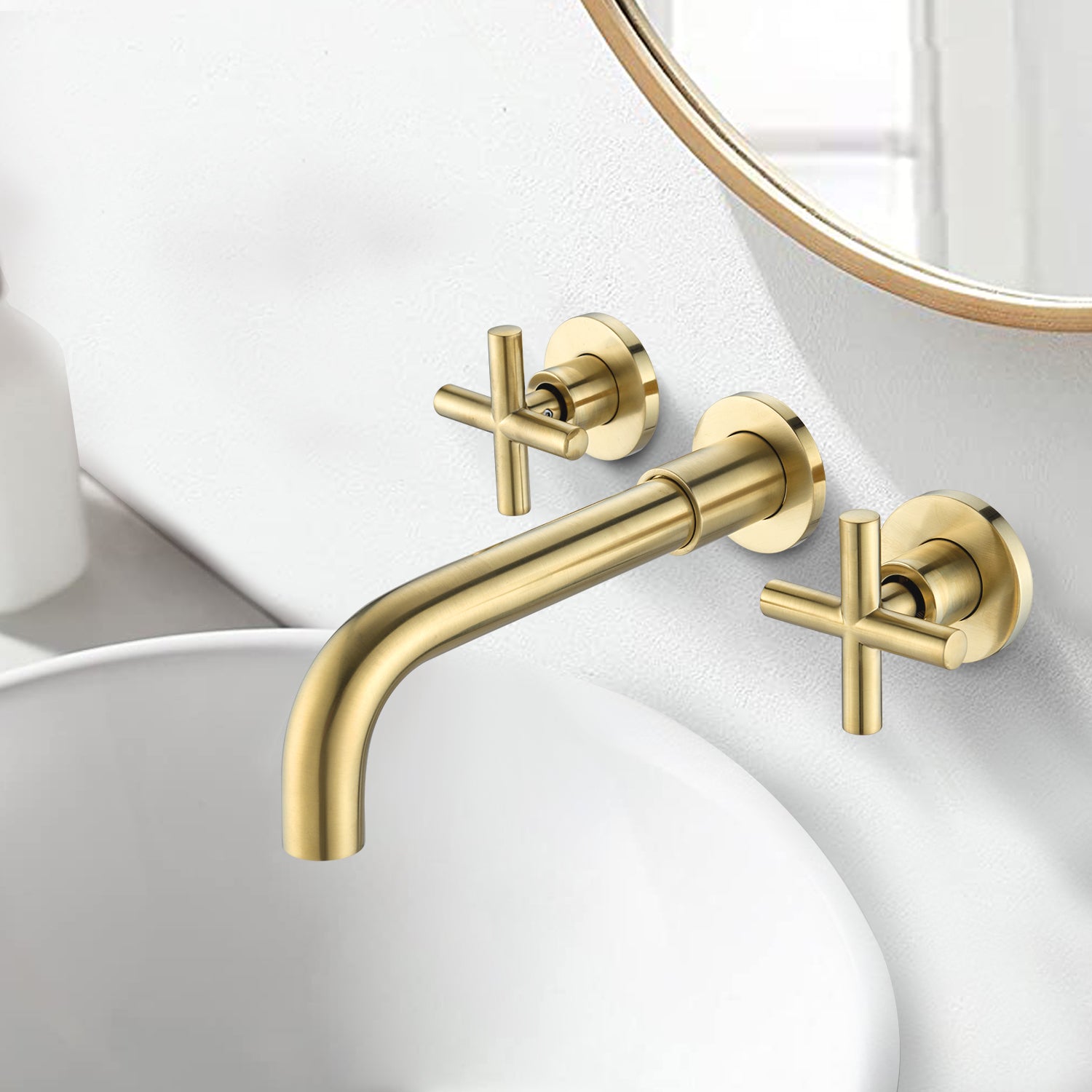 Wall-Mounted Bathroom Faucet: Sink & Tub