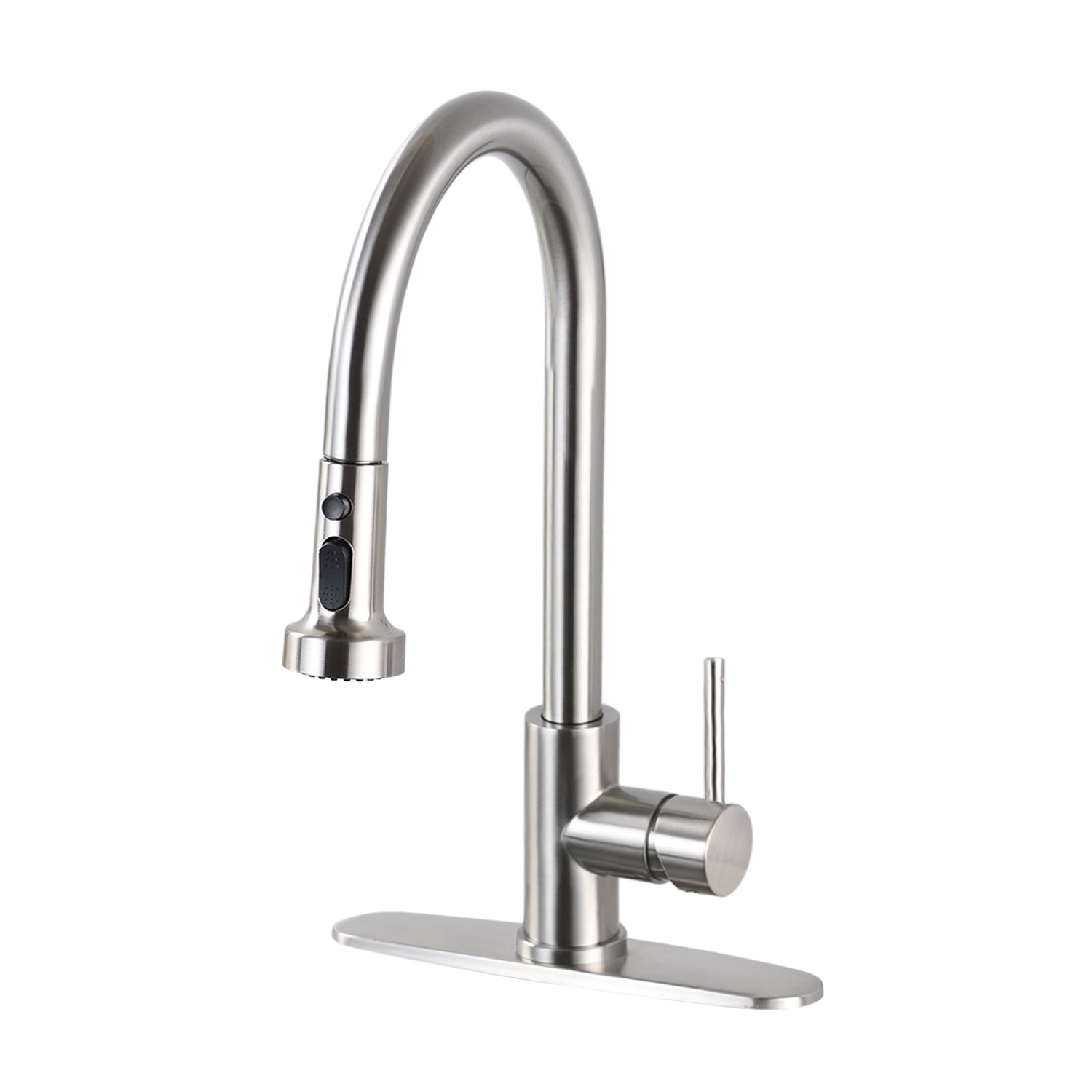 Brushed Nickel Pull-Down Kitchen Faucet