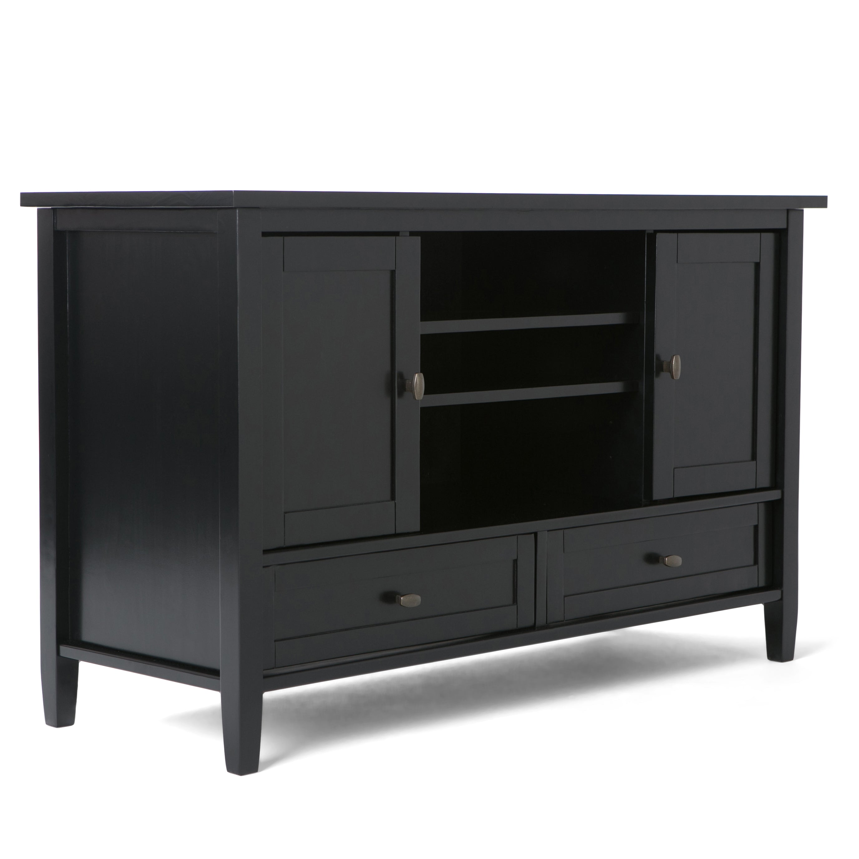 Warm Shaker TV Stand - Black Media Console