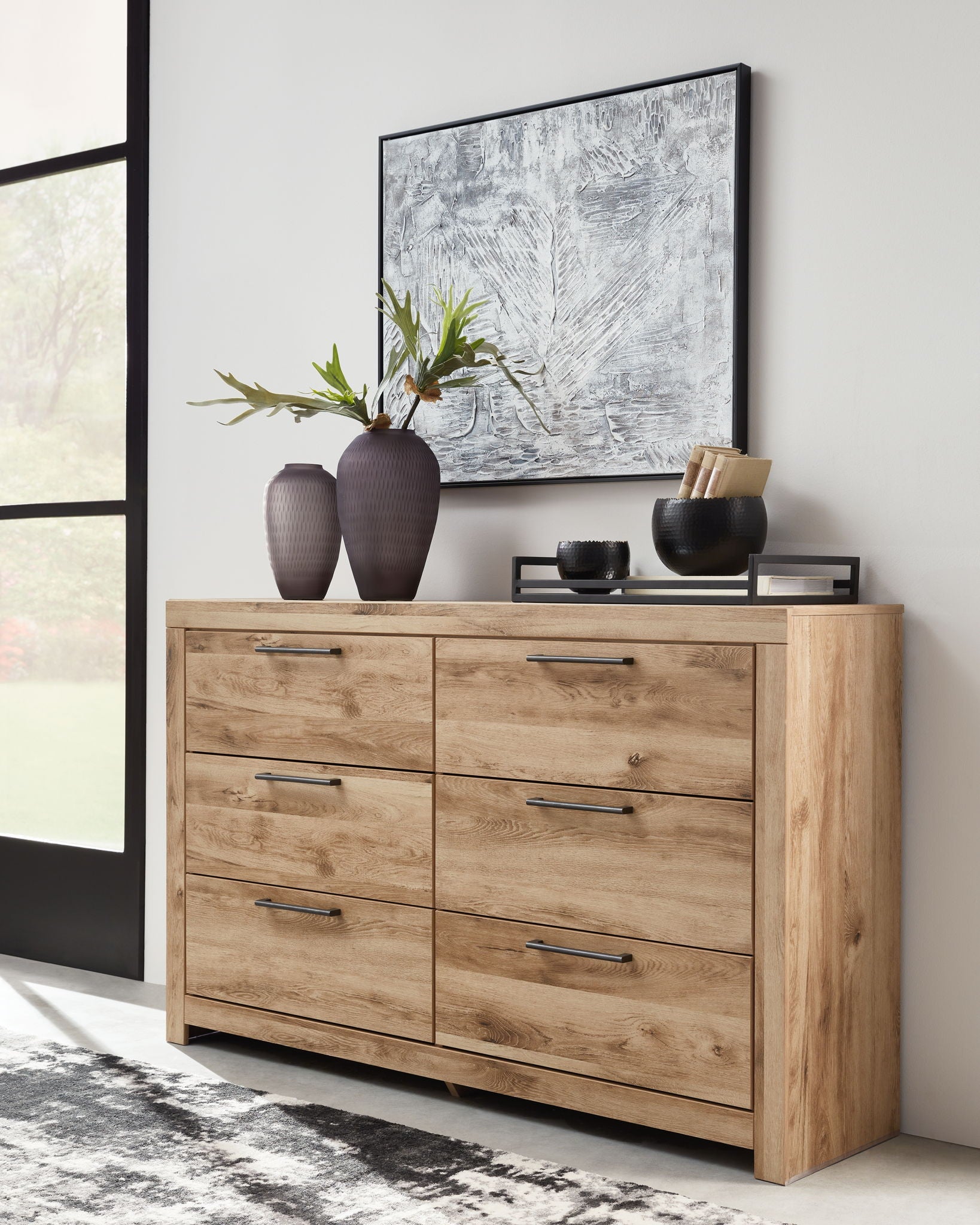 Hyanna - Six Drawer Dresser - Tan Brown