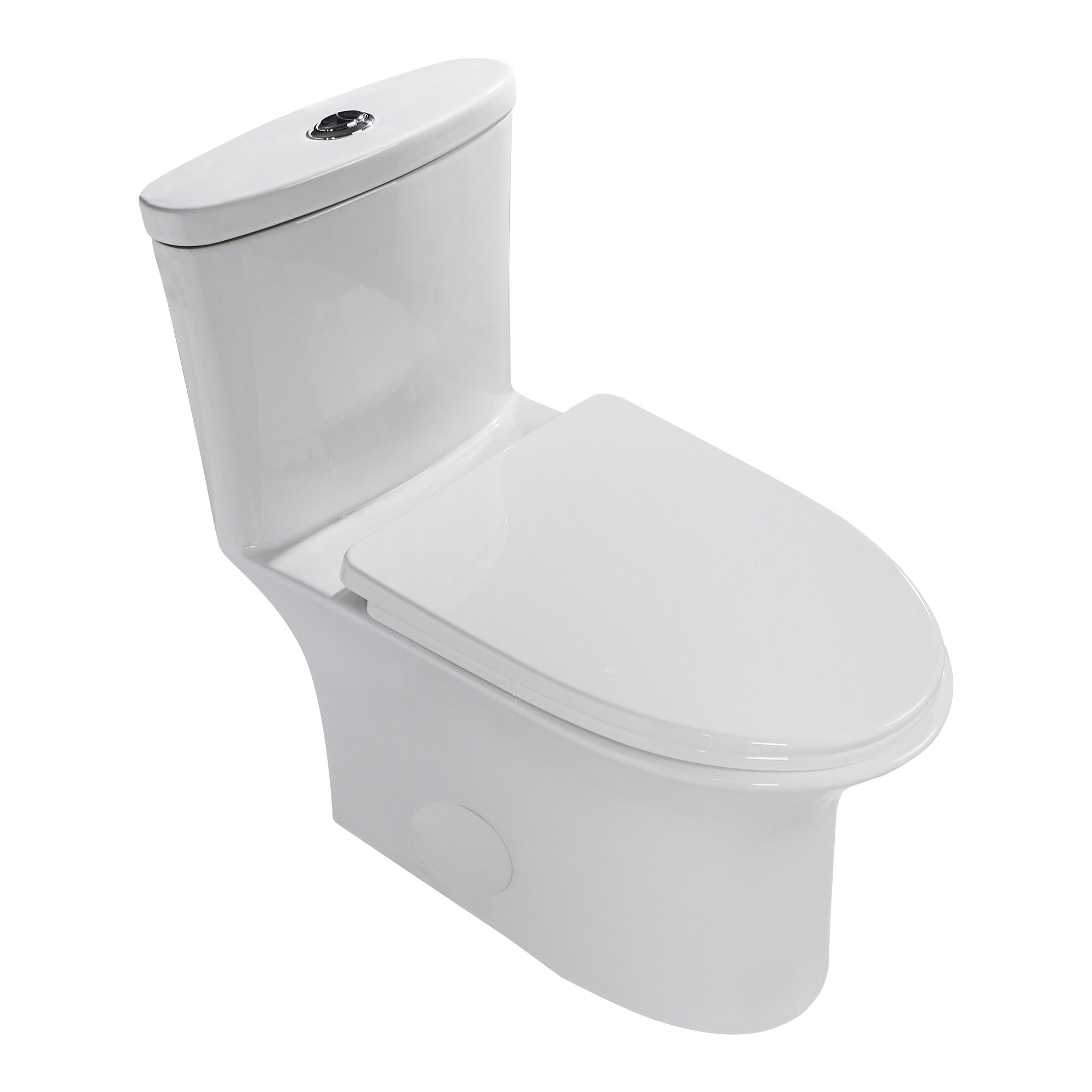 Ceramic One-Piece Toilet: Dual Flush, Soft Close