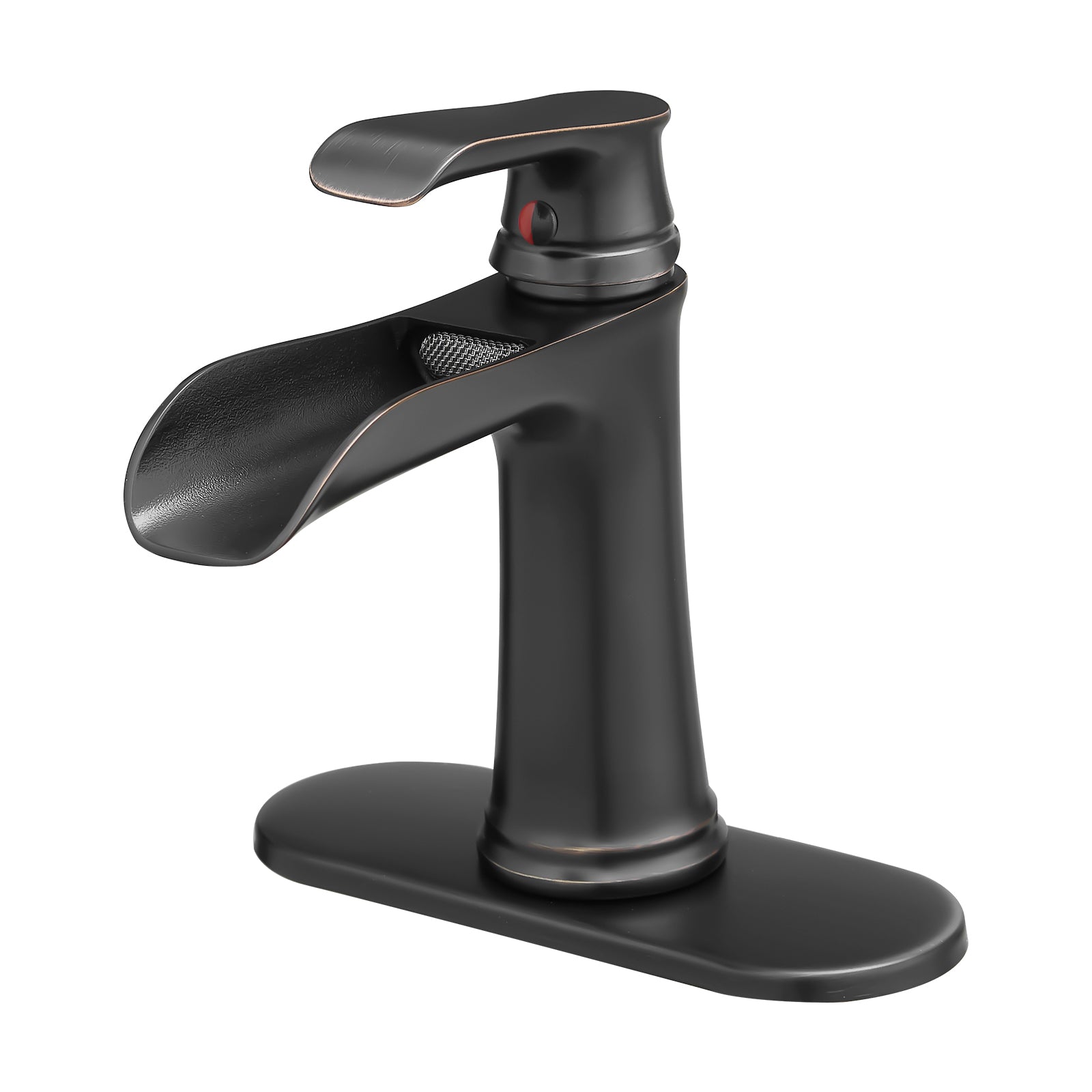 ORB Waterfall Bathroom Sink Faucet with Pop-Up Drain