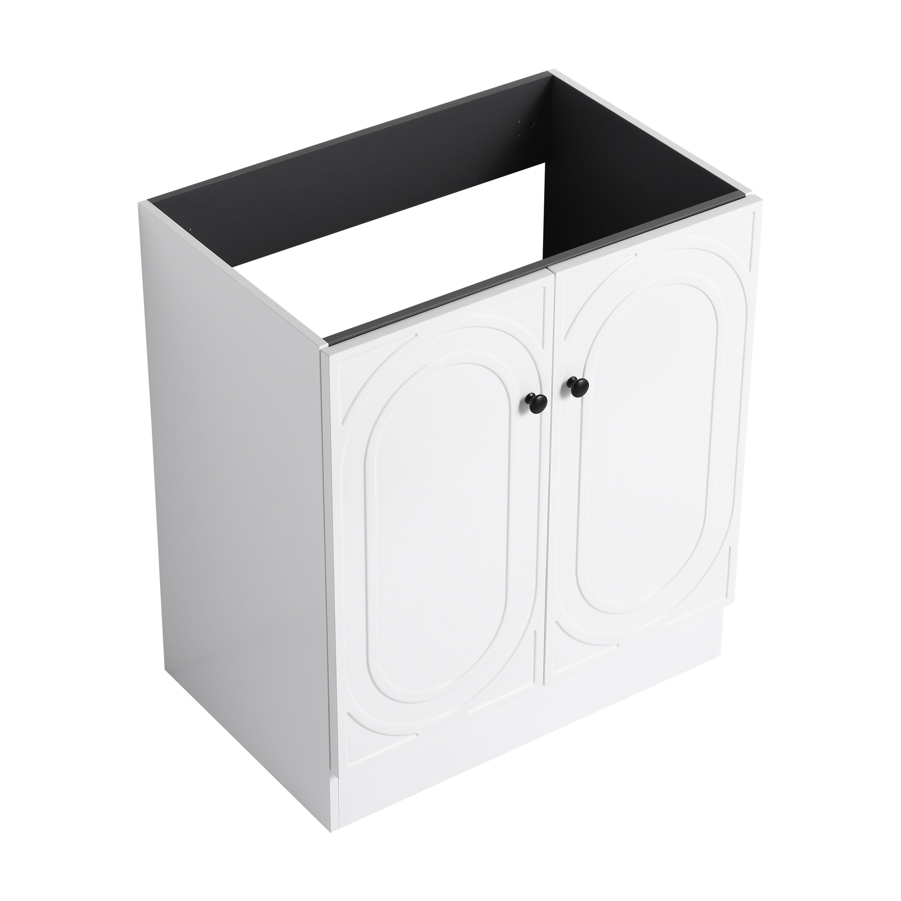 30" Freestanding Bathroom Vanity: 2 Soft-Close Doors