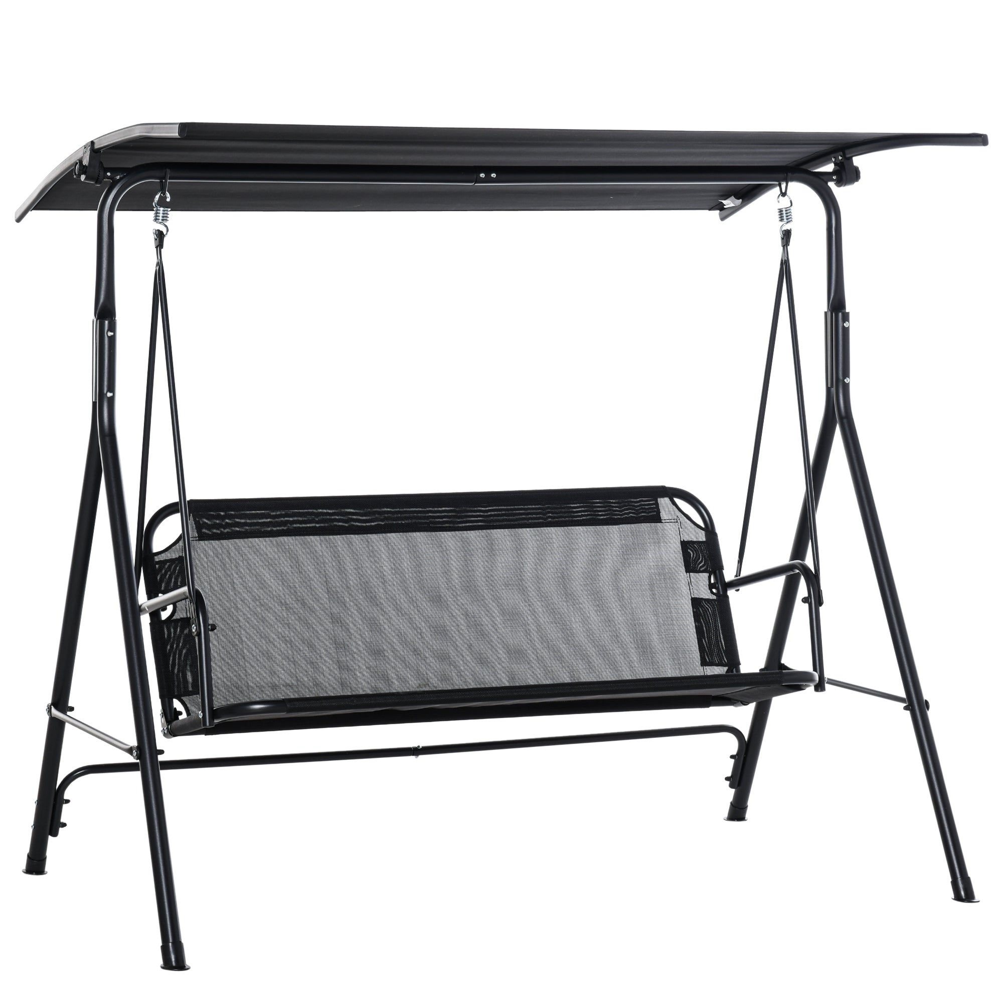 Outsunny 2-Person Patio Swing Chair with Canopy