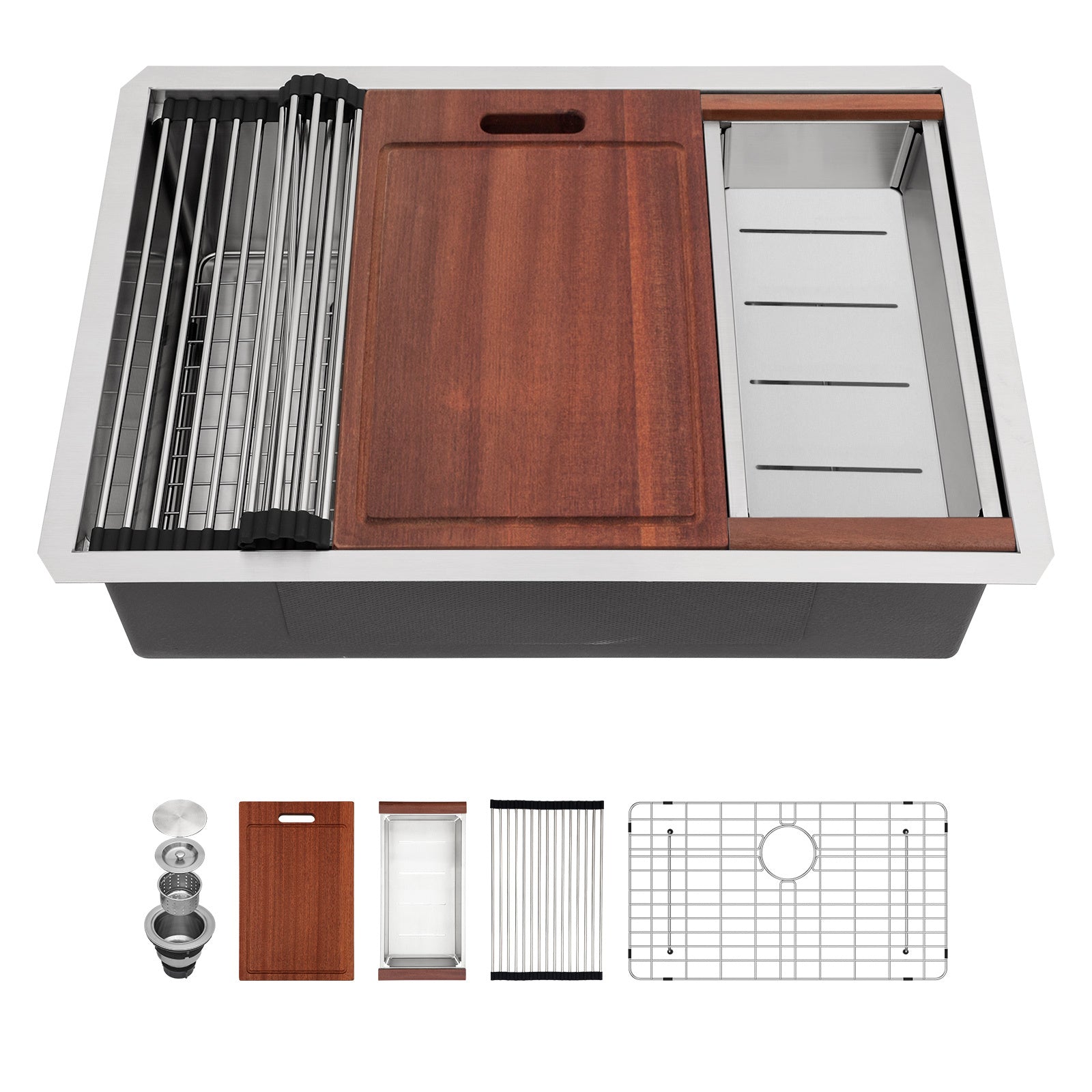 30" Undermount Kitchen Sink - Stainless Steel
