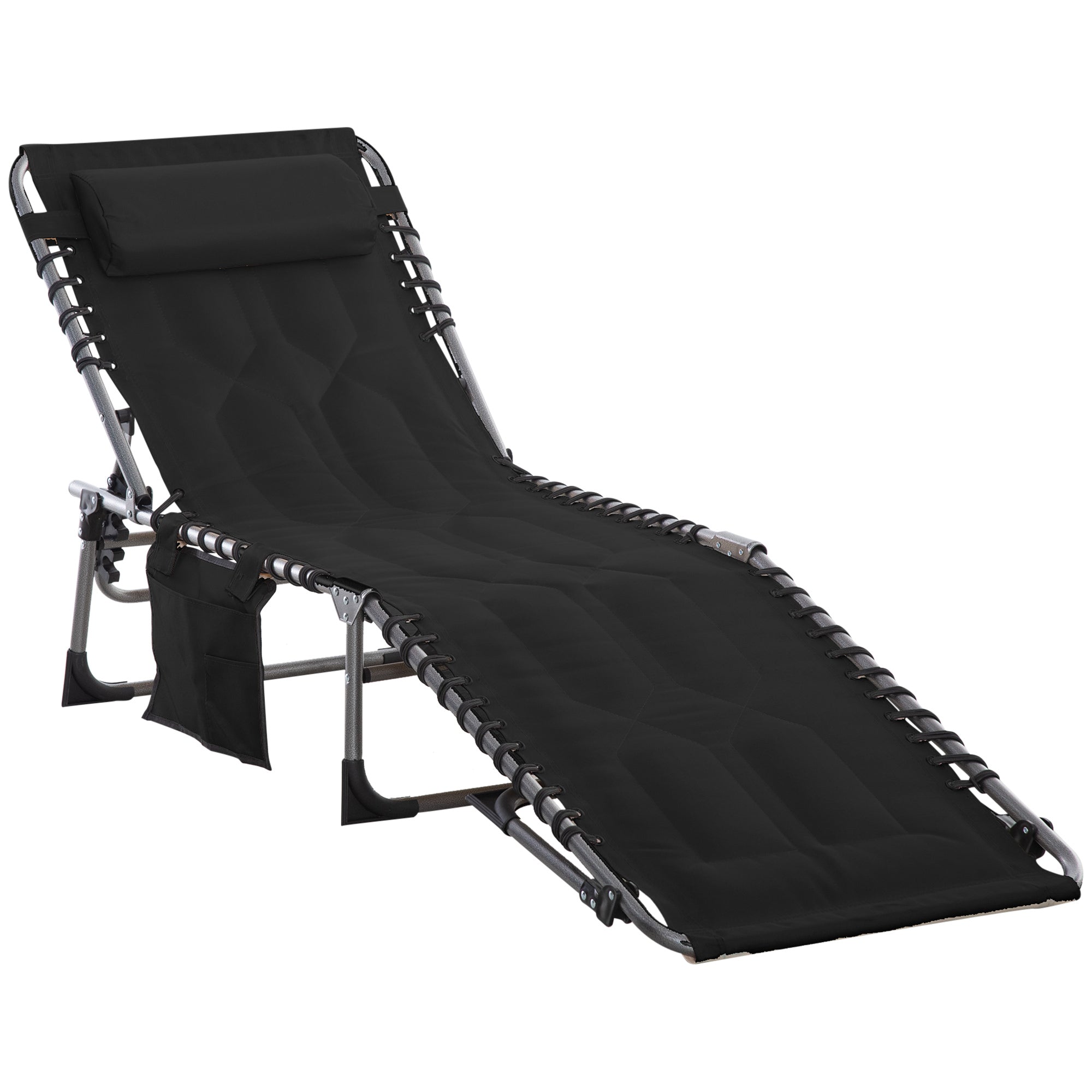 Folding Chaise Lounge Chair: Outdoor Recliner