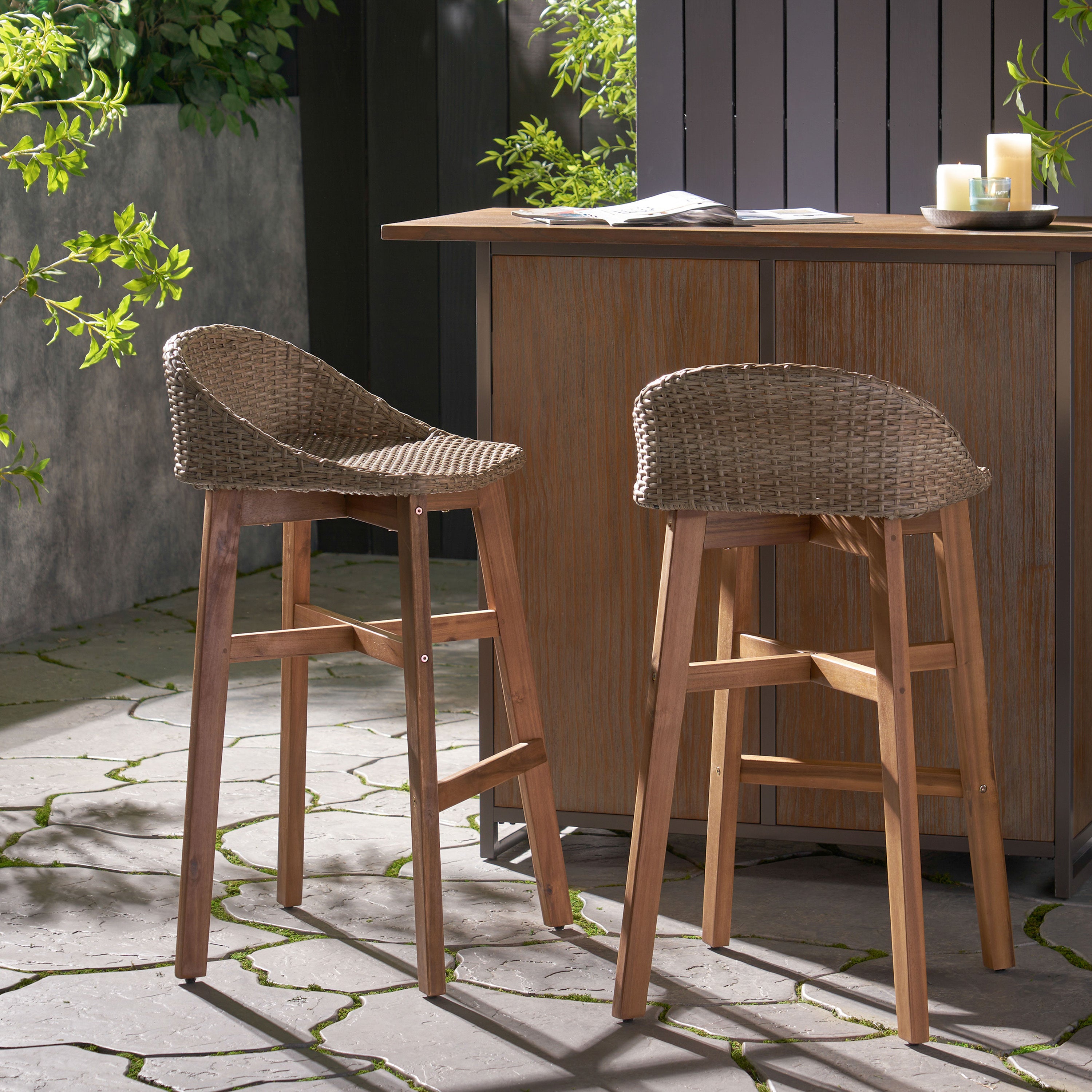 Calera Outdoor Bar Stool | Weather-Resistant Patio Seating