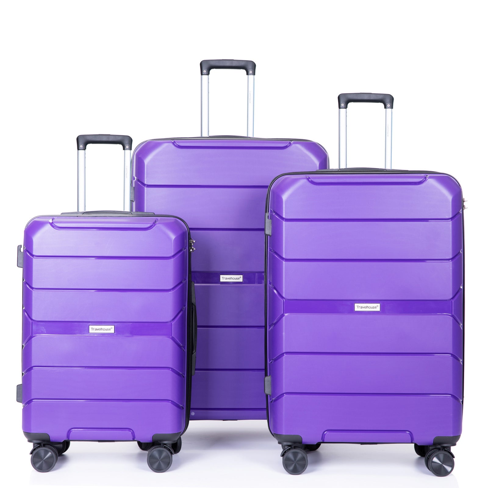 Lightweight Purple Luggage Set with TSA Lock