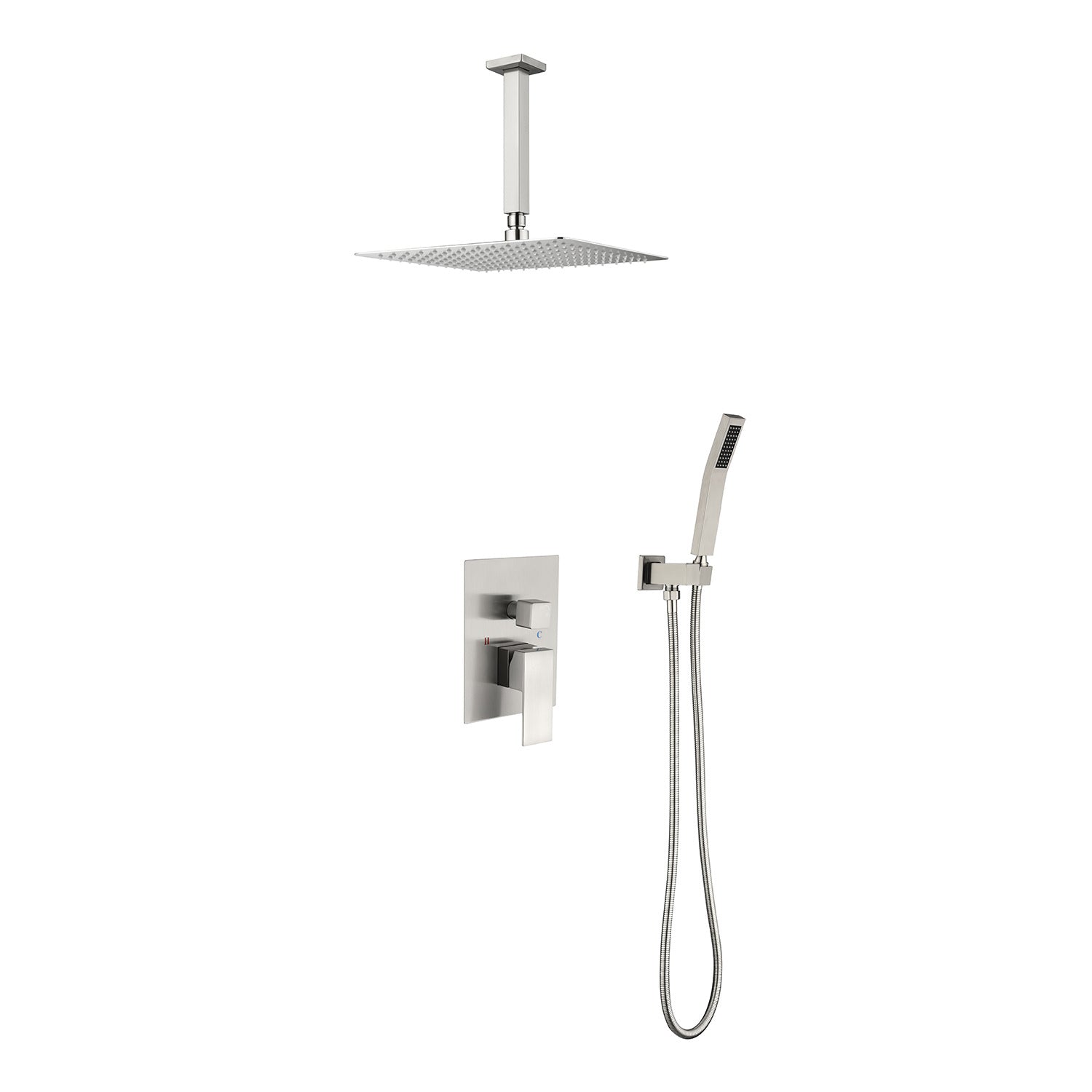 12" Ceiling Mount Shower Head System