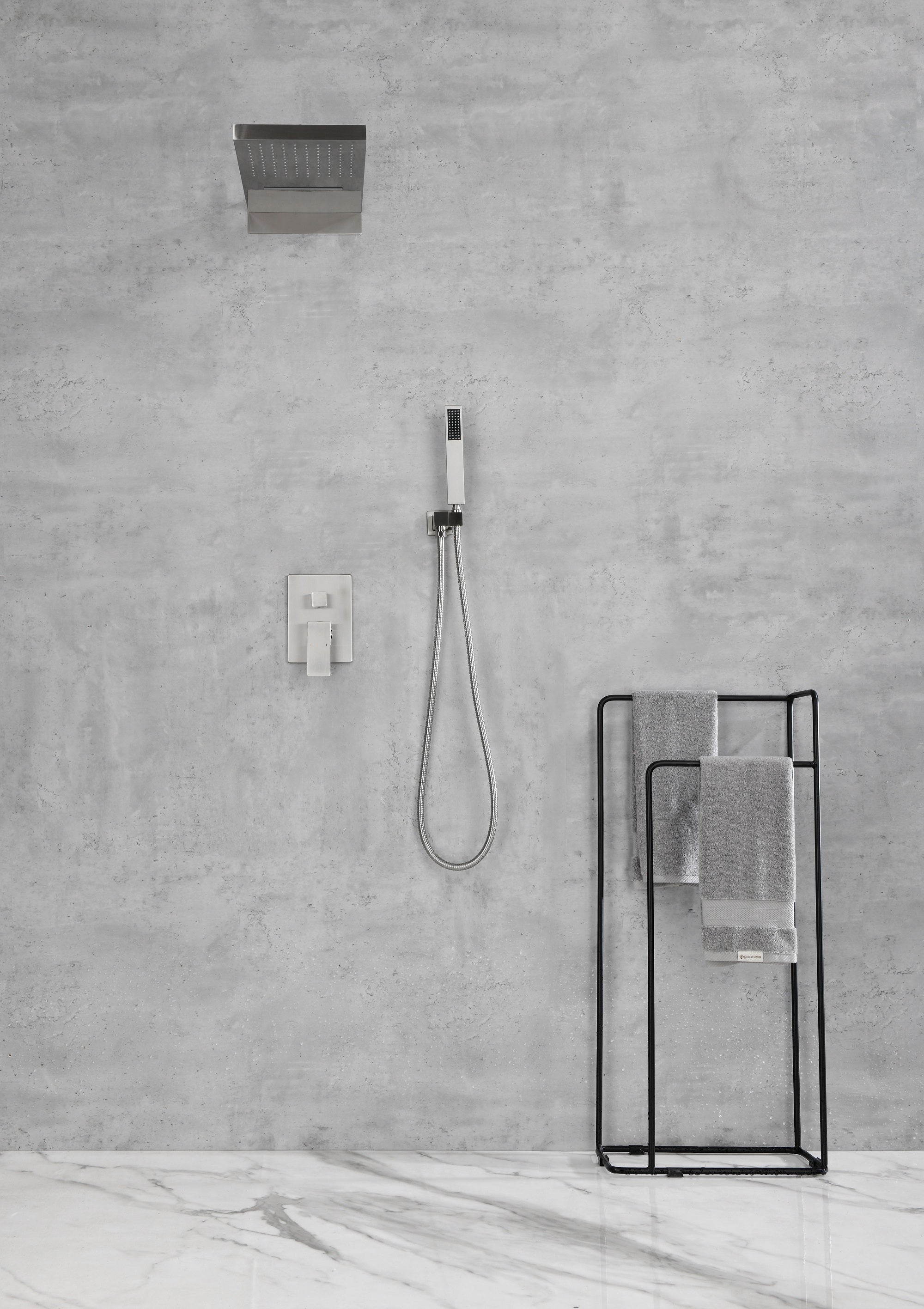 Rainfall Shower Head & Handheld Set
