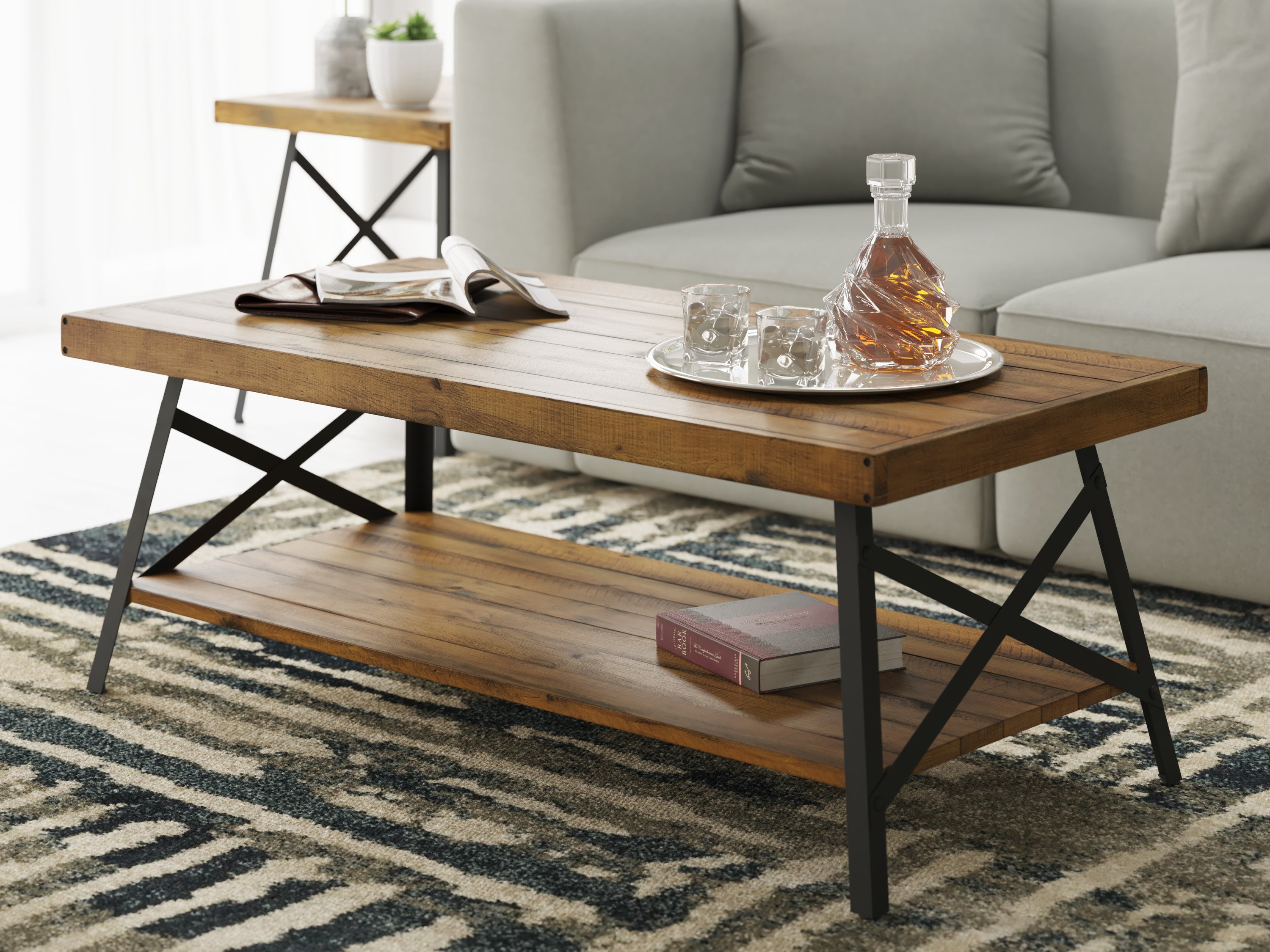 Douglas Brown Coffee Table | Modern Living Room Furniture