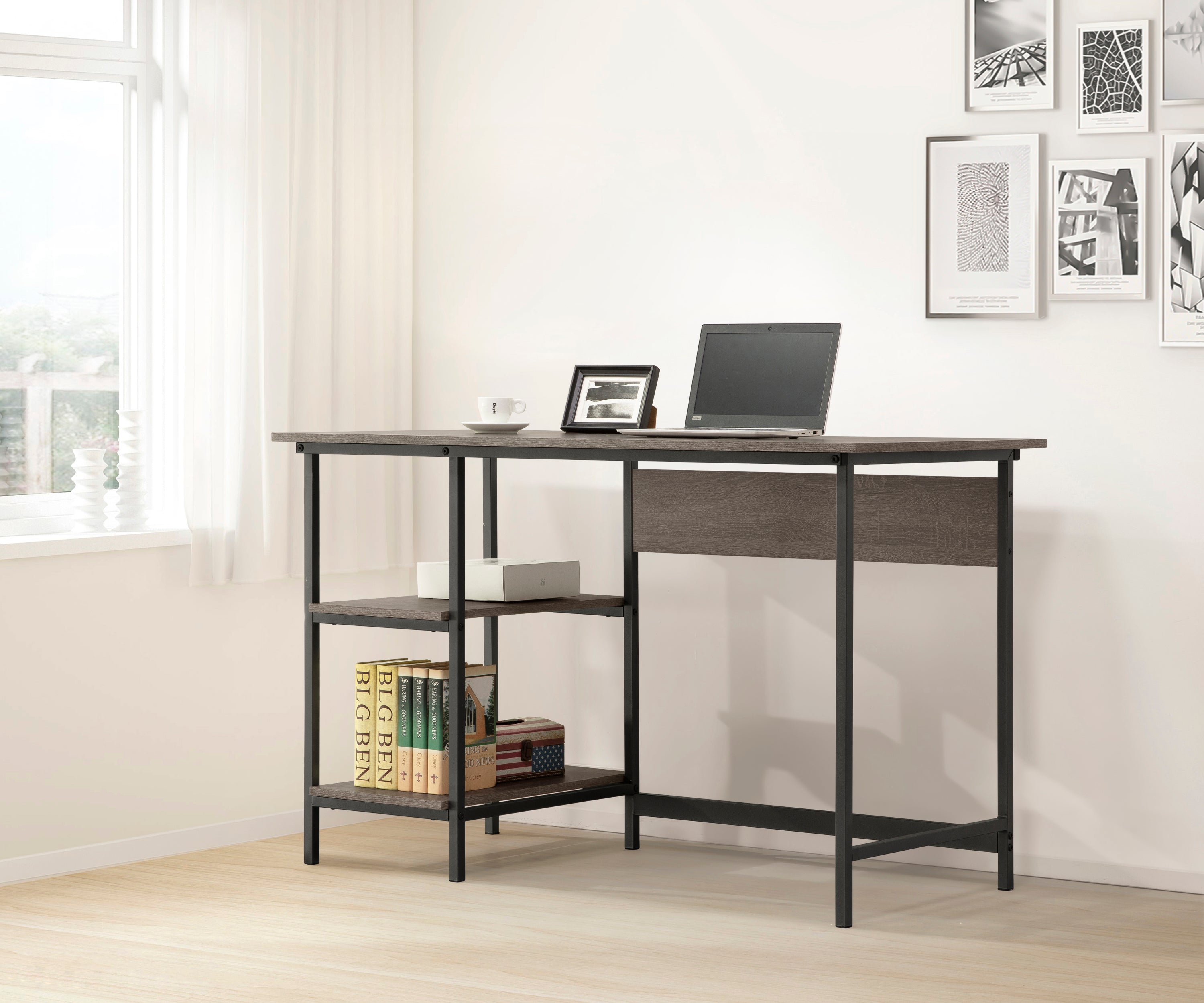 Weathered Gray Desk | Rustic Home Office Desk