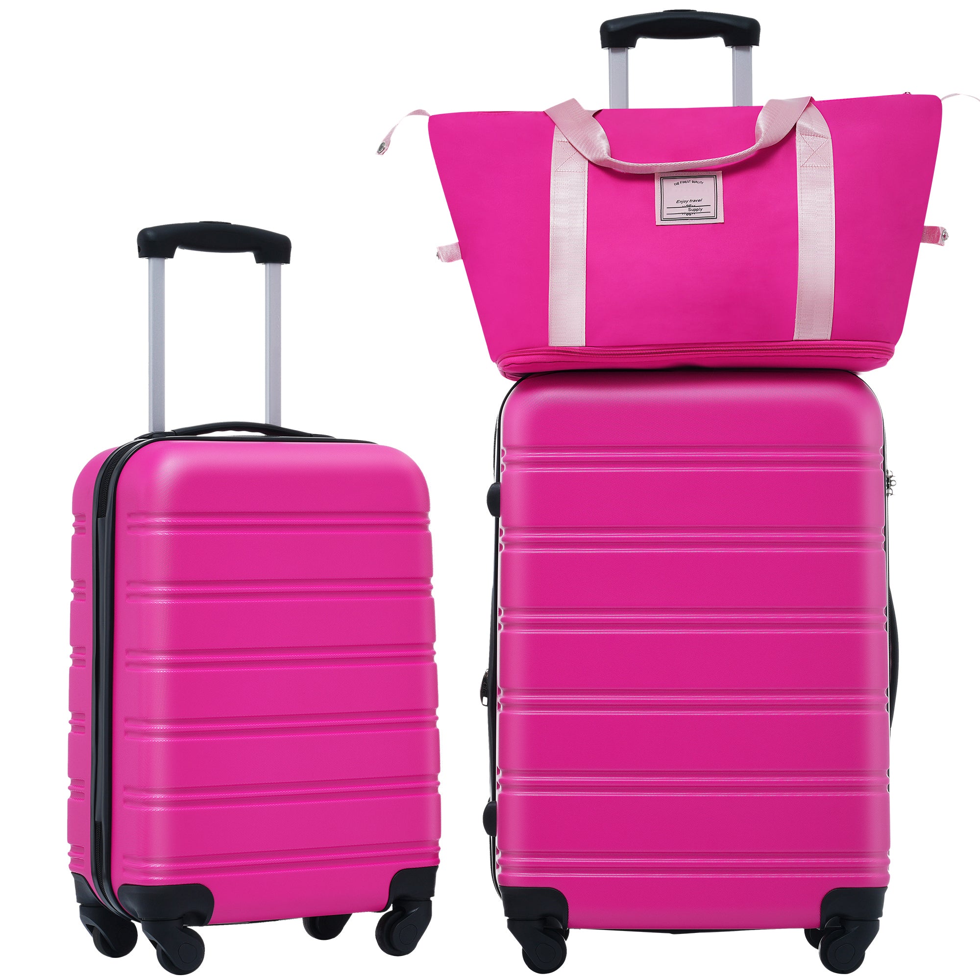 Lightweight Hardshell Luggage Set w/ TSA Lock