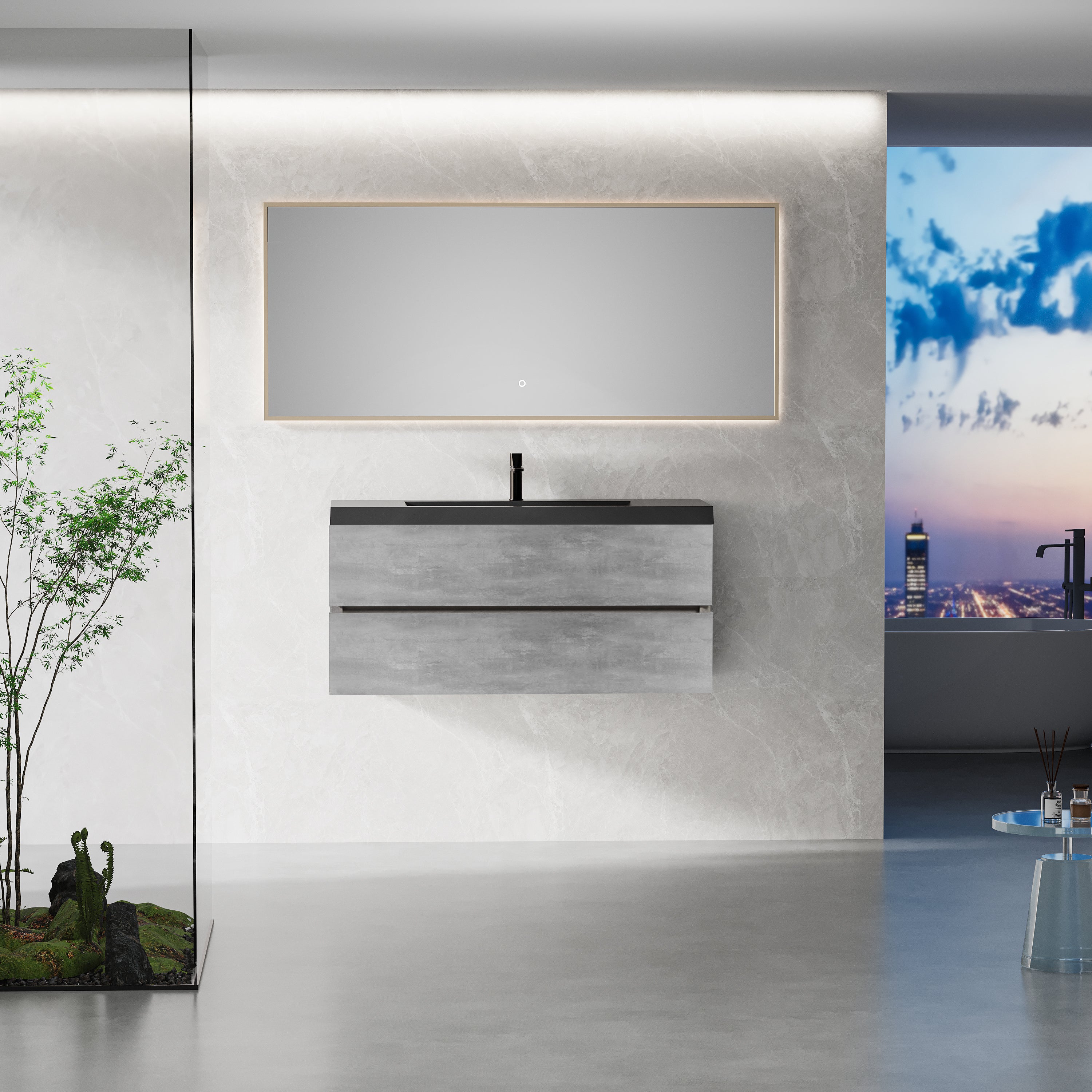 48" Floating Vanity: Modern Bathroom Storage
