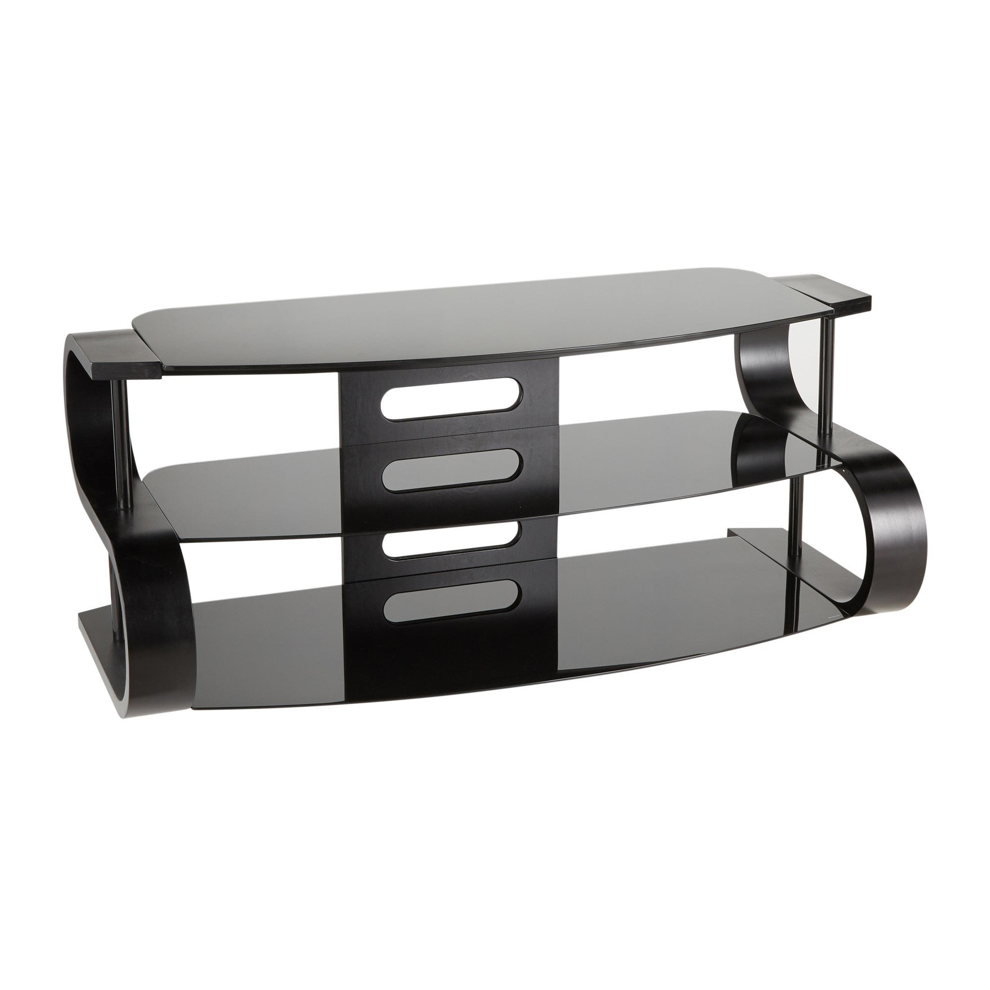 Metro 120" Black TV Stand | Modern Entertainment Center