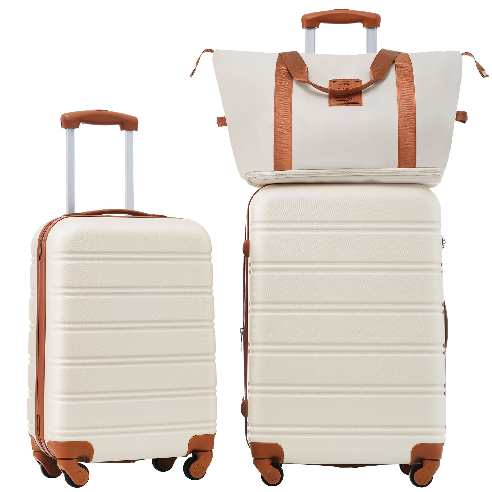 Lightweight Hardshell Luggage Set: 20"+24" TSA Lock