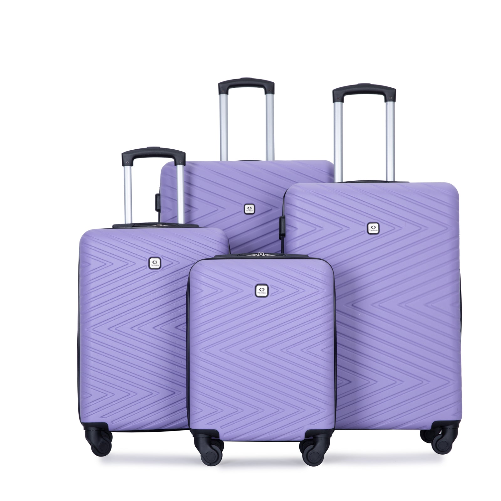 Lightweight Luggage Set: 4-Piece ABS Suitcase