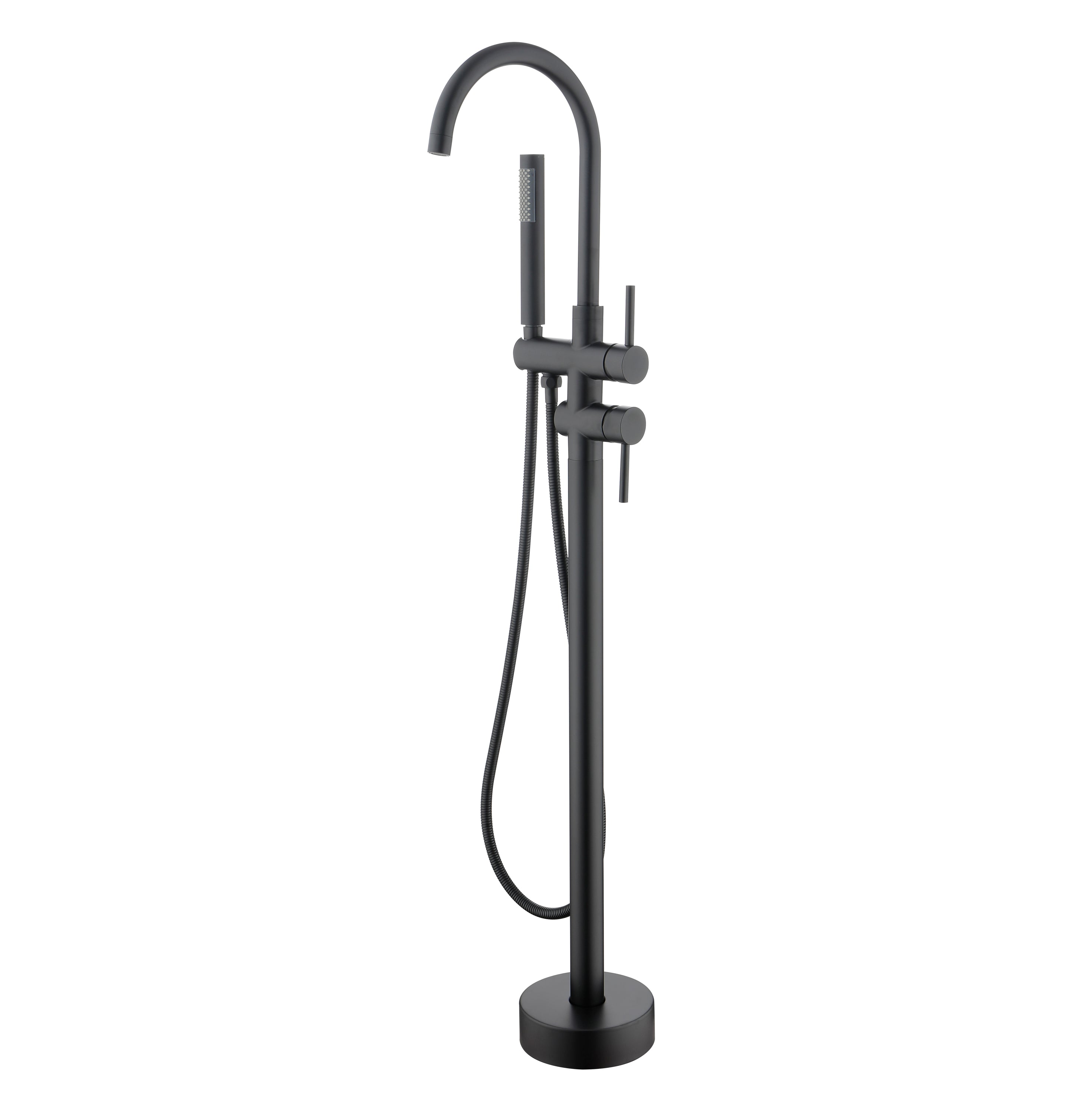 High-Flow Freestanding Tub Faucet with Hand Shower