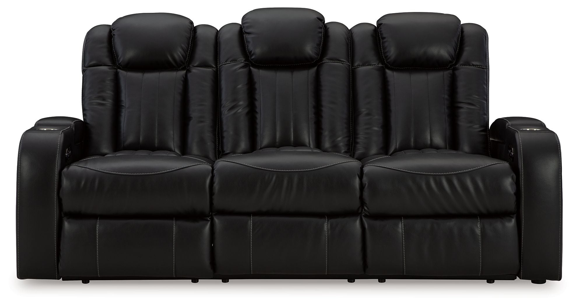 Caveman Den - Power Reclining Sofa With Adj Headrest - Midnight