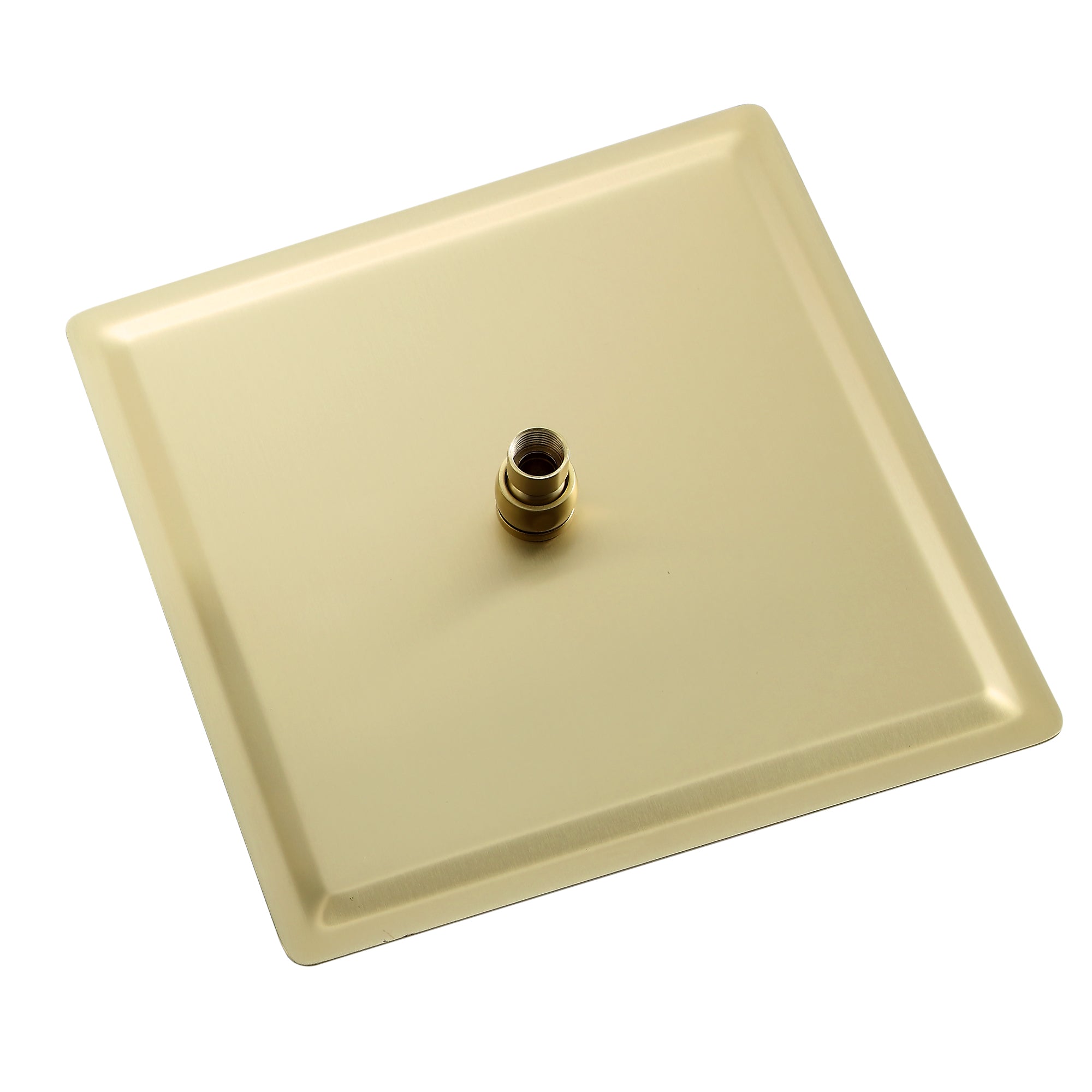 16" Gold Rainfall Shower Head: Wall/Ceiling Mount