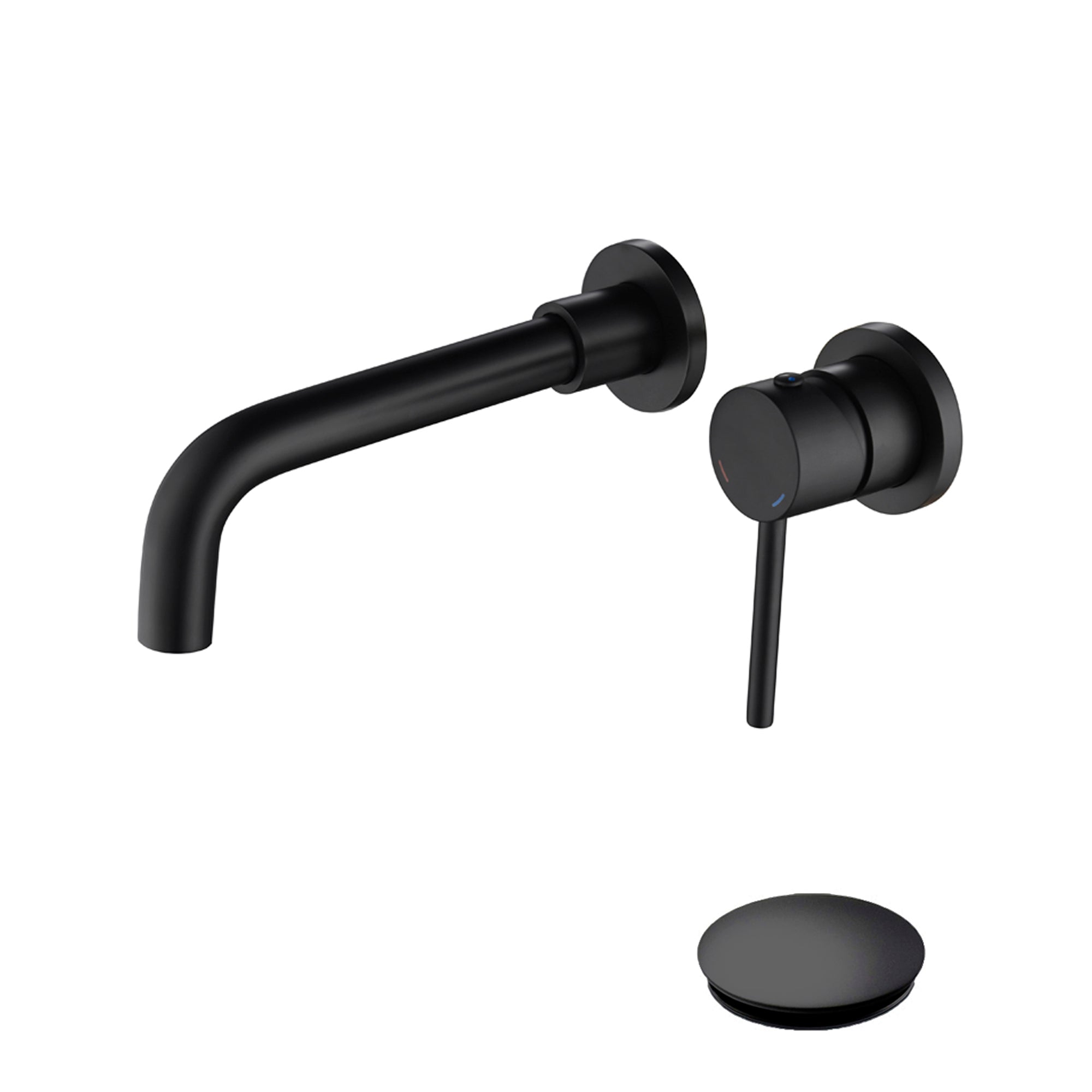 Wall Mount Bathroom Sink Faucet (No Overflow)