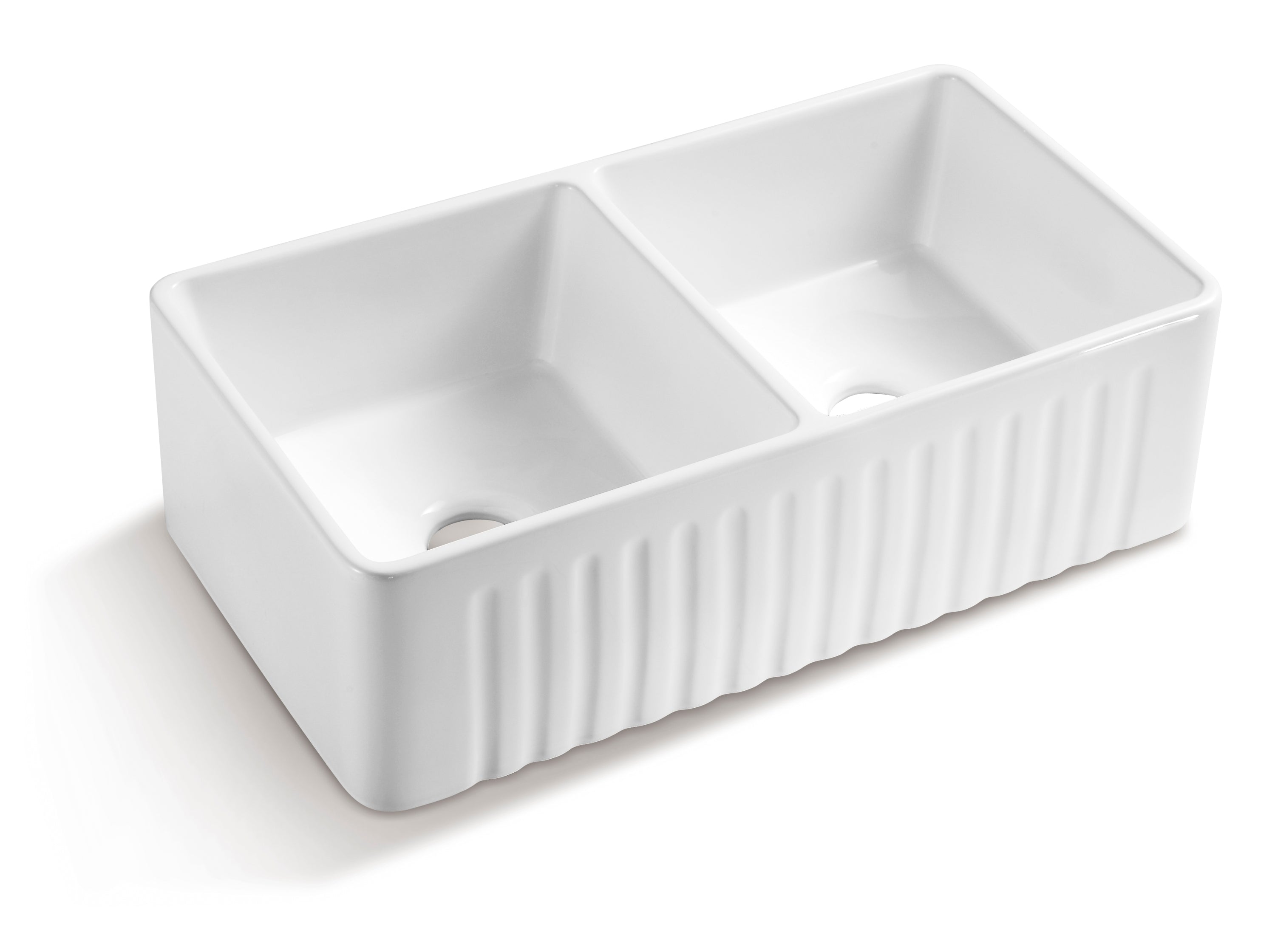 White Farmhouse Apron Front Kitchen Sink