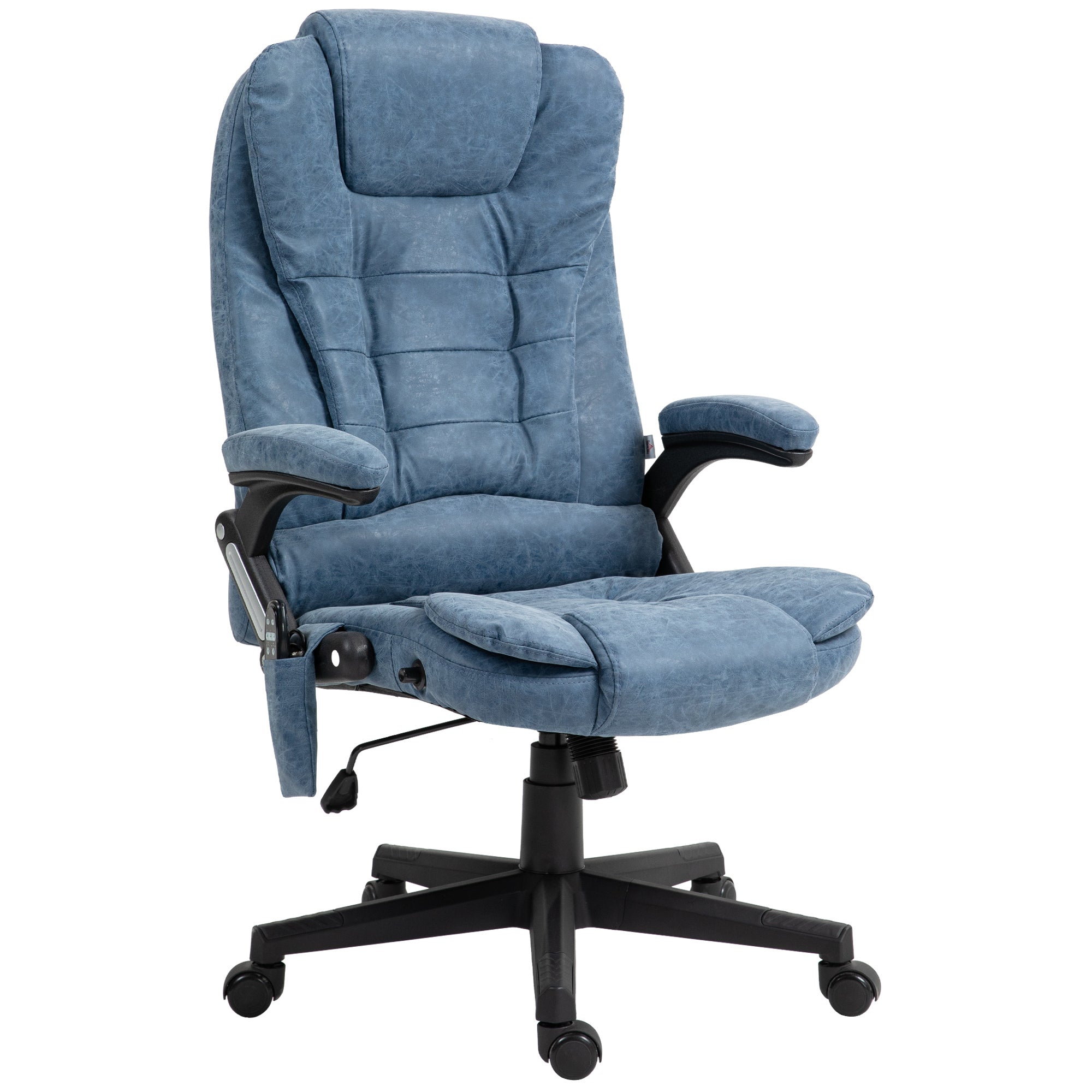 Heated Massage Office Chair, Blue