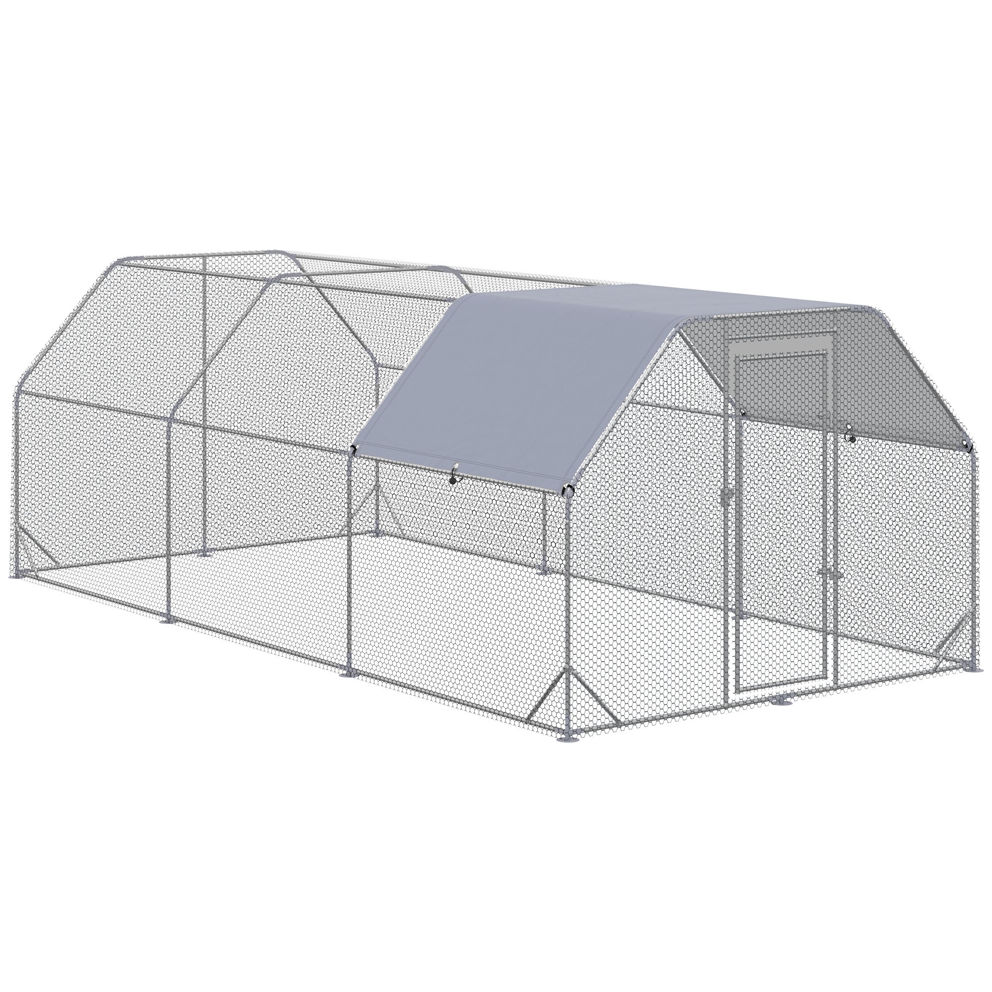 Large Metal Chicken Coop Run (9.2x18.7ft)