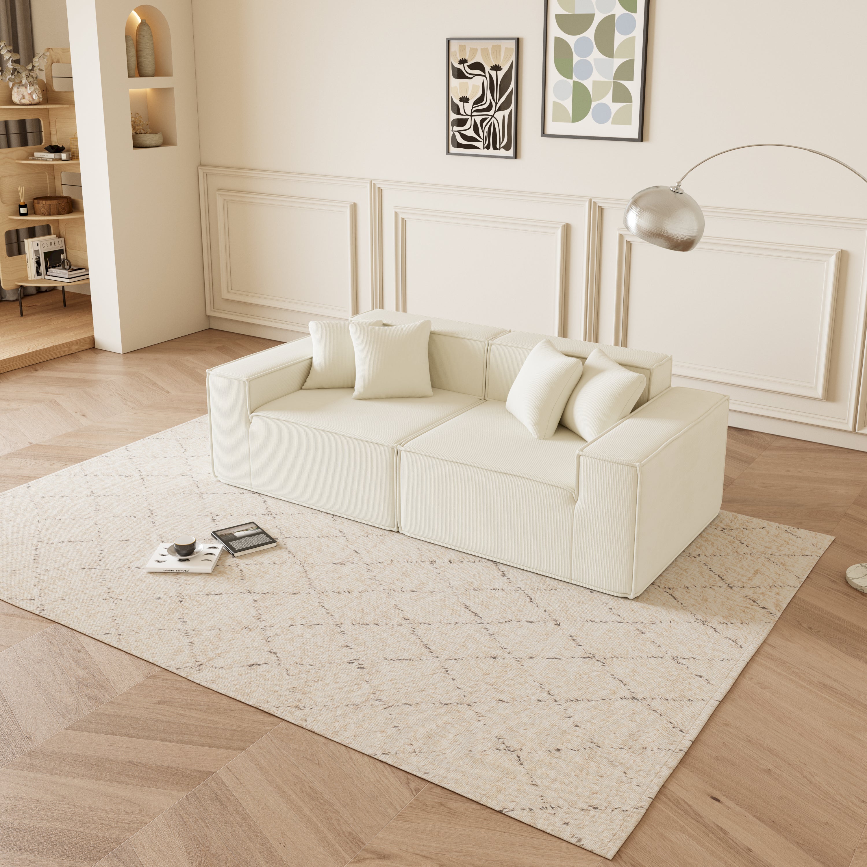 Modular Loveseat: Deep Comfort, Small Space Solution