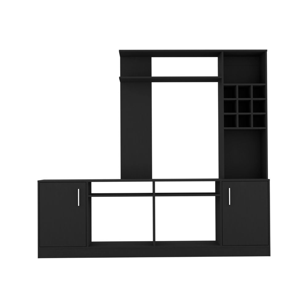 Modoc Entertainment Center, Black | Living Room TV Stand