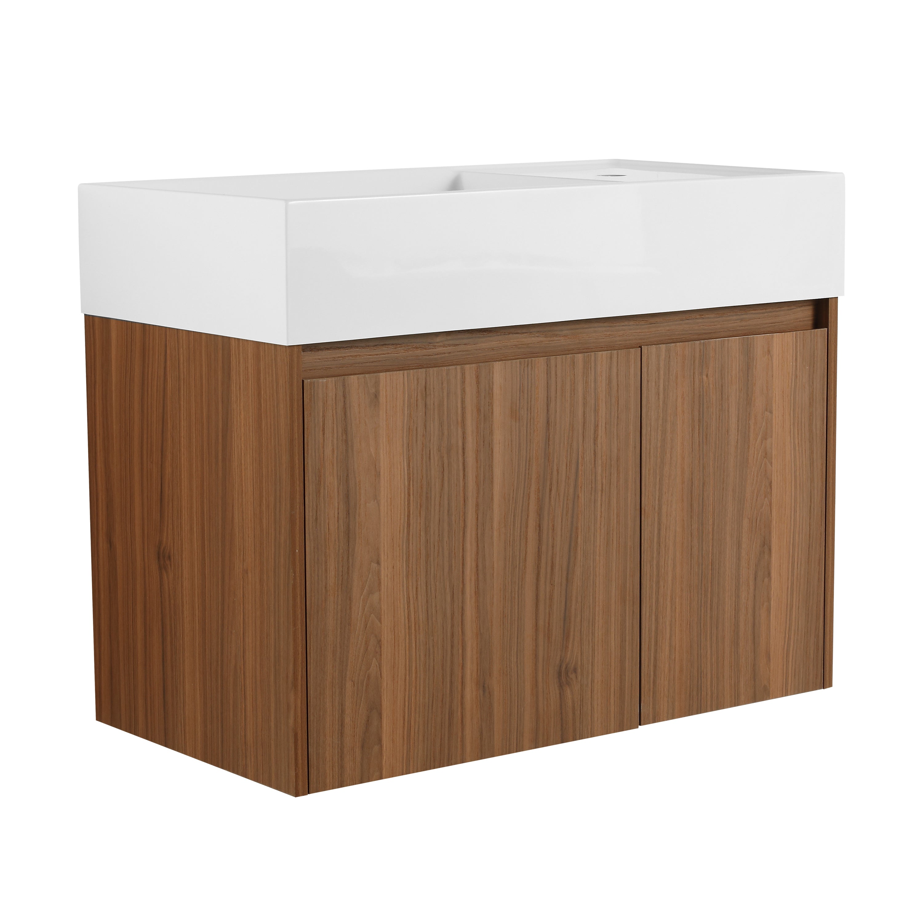30" Bathroom Vanity: Sink, Soft Close, Floating