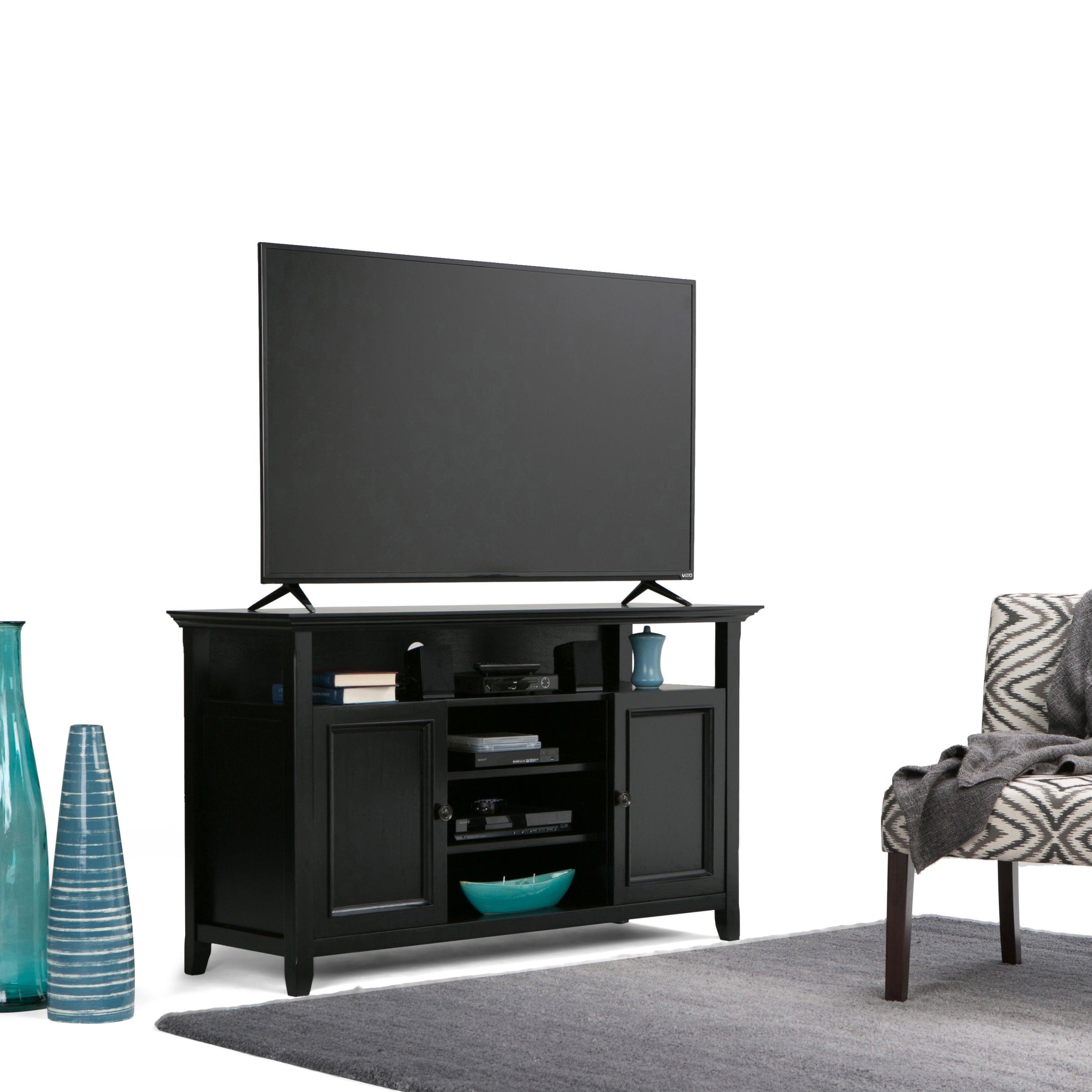 Amherst Black TV Media Stand