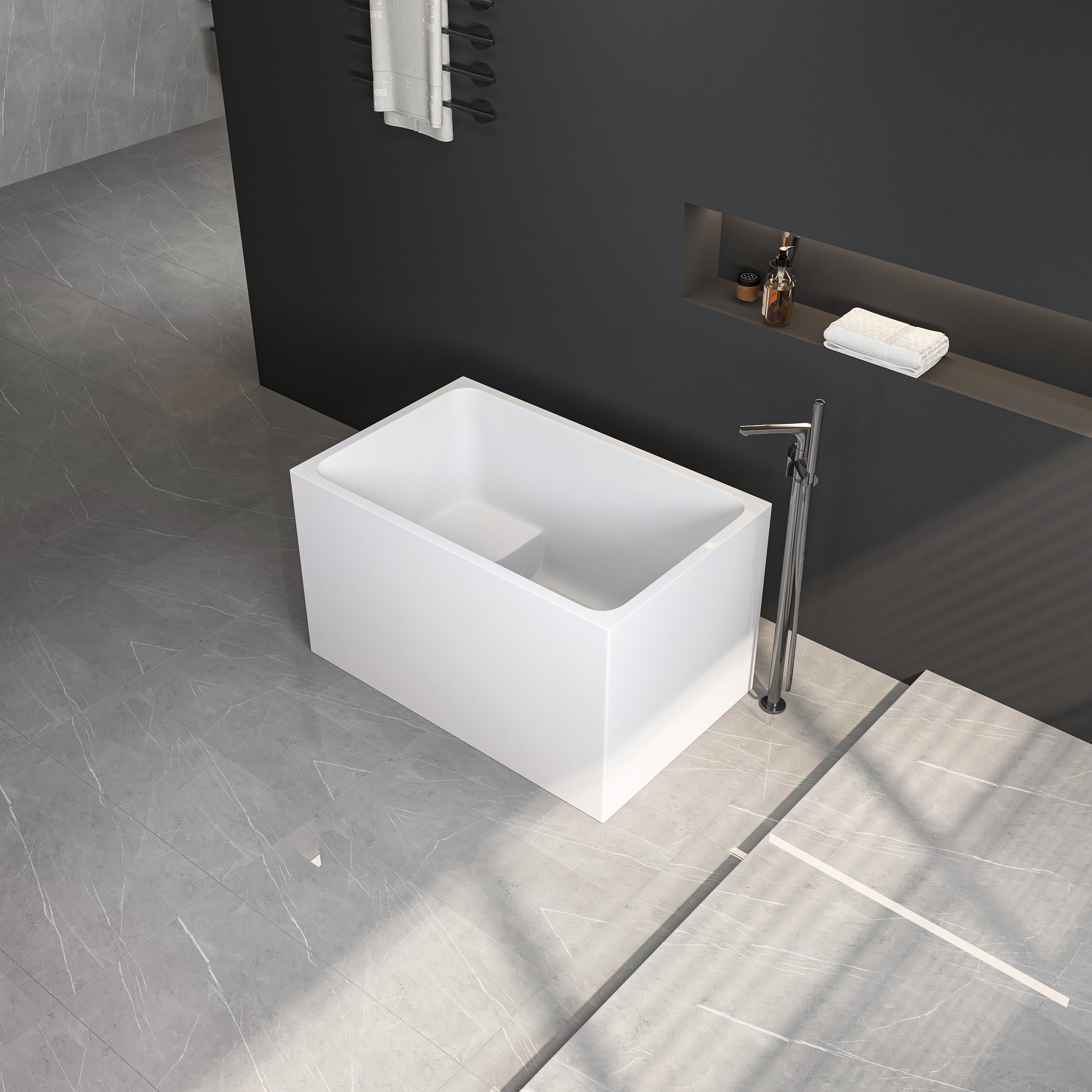 Luxury 43" Acrylic Freestanding Bathtub