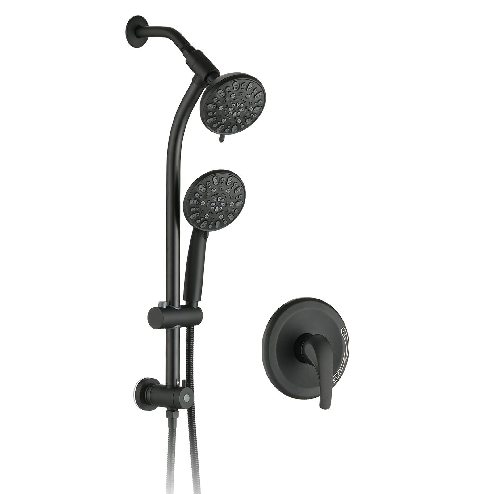 7-Setting Rainfall Shower System w/Slide Bar