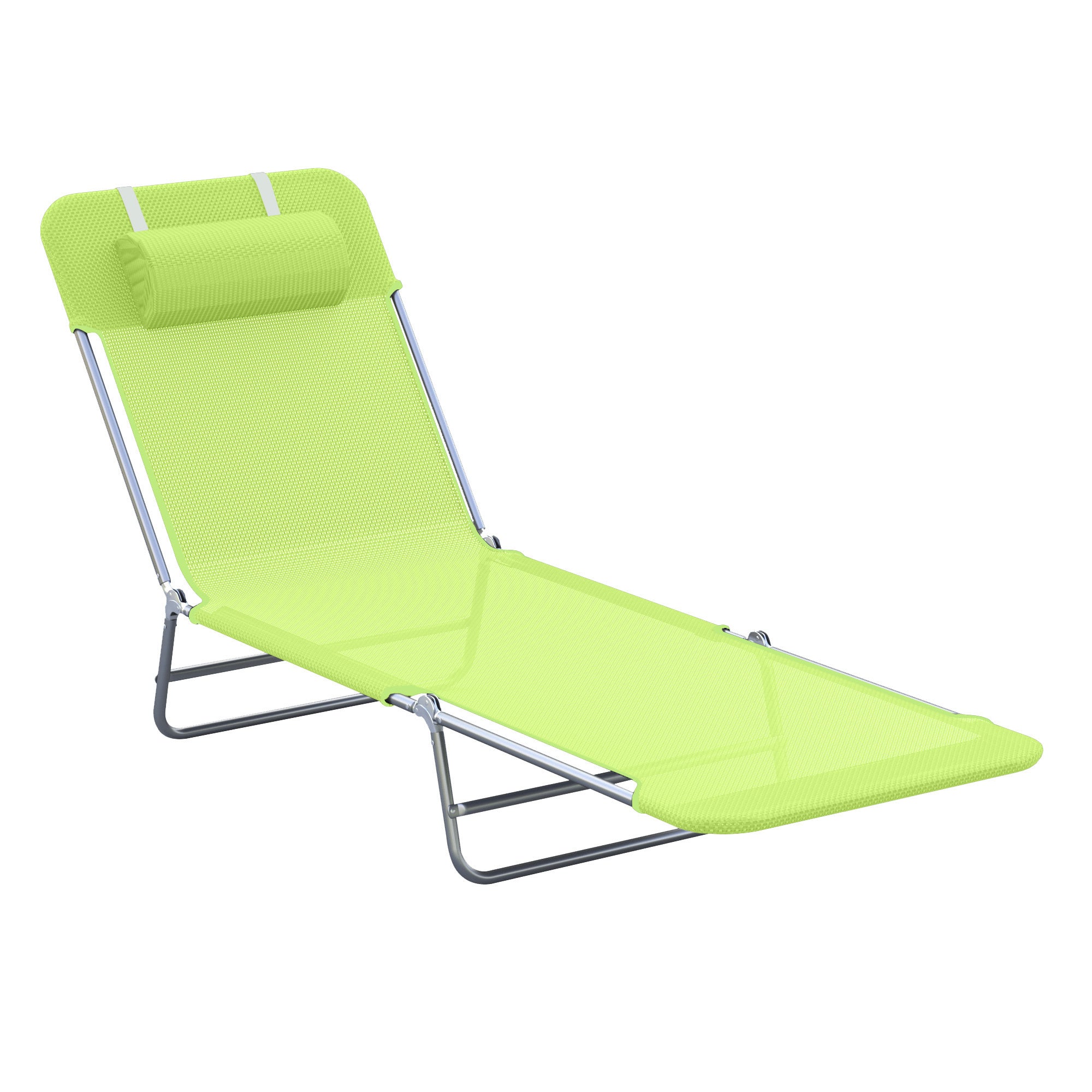 Outsunny Folding Chaise Lounge: Poolside Comfort