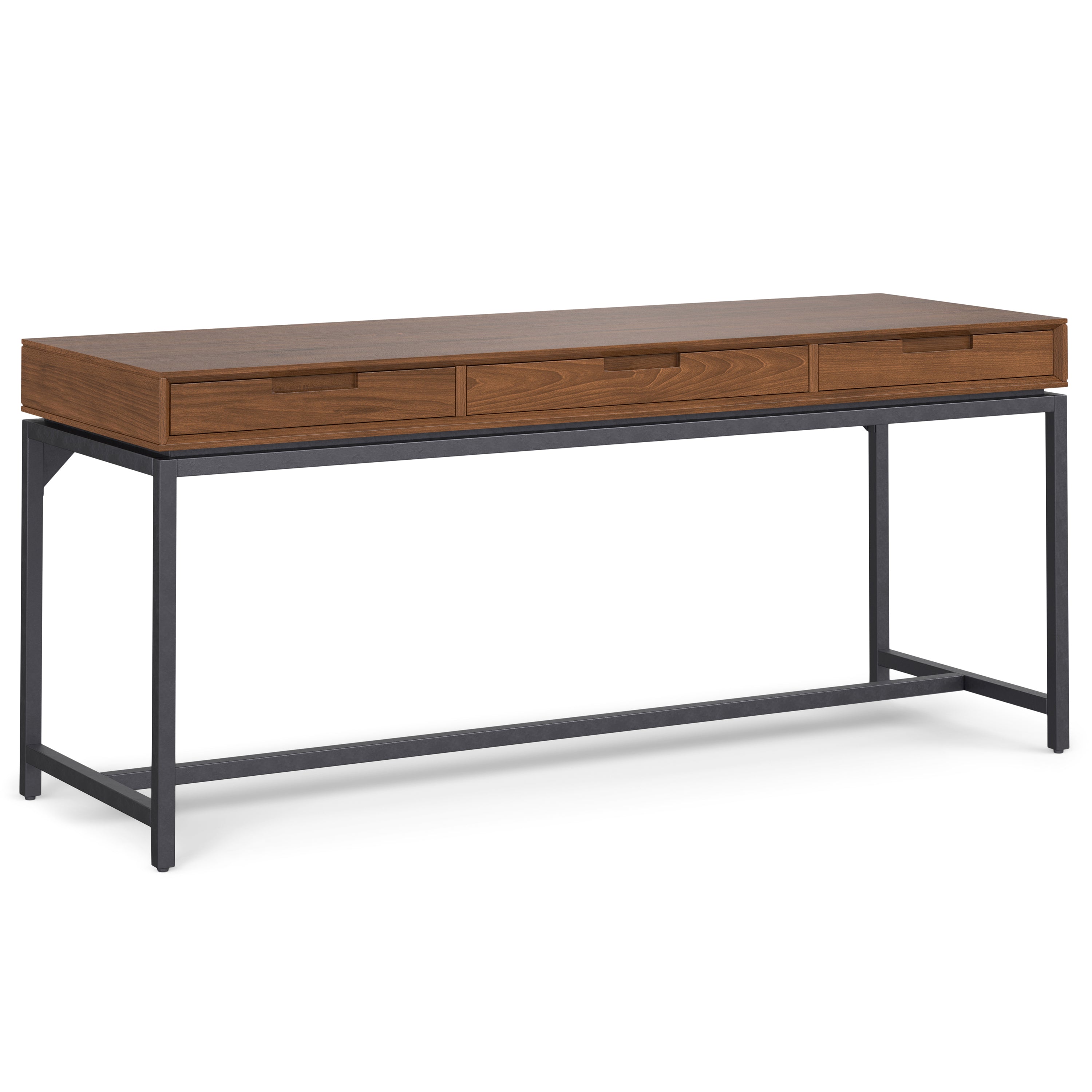 Banting Mid-Century Modern Wide Desk - Walnut Veneer