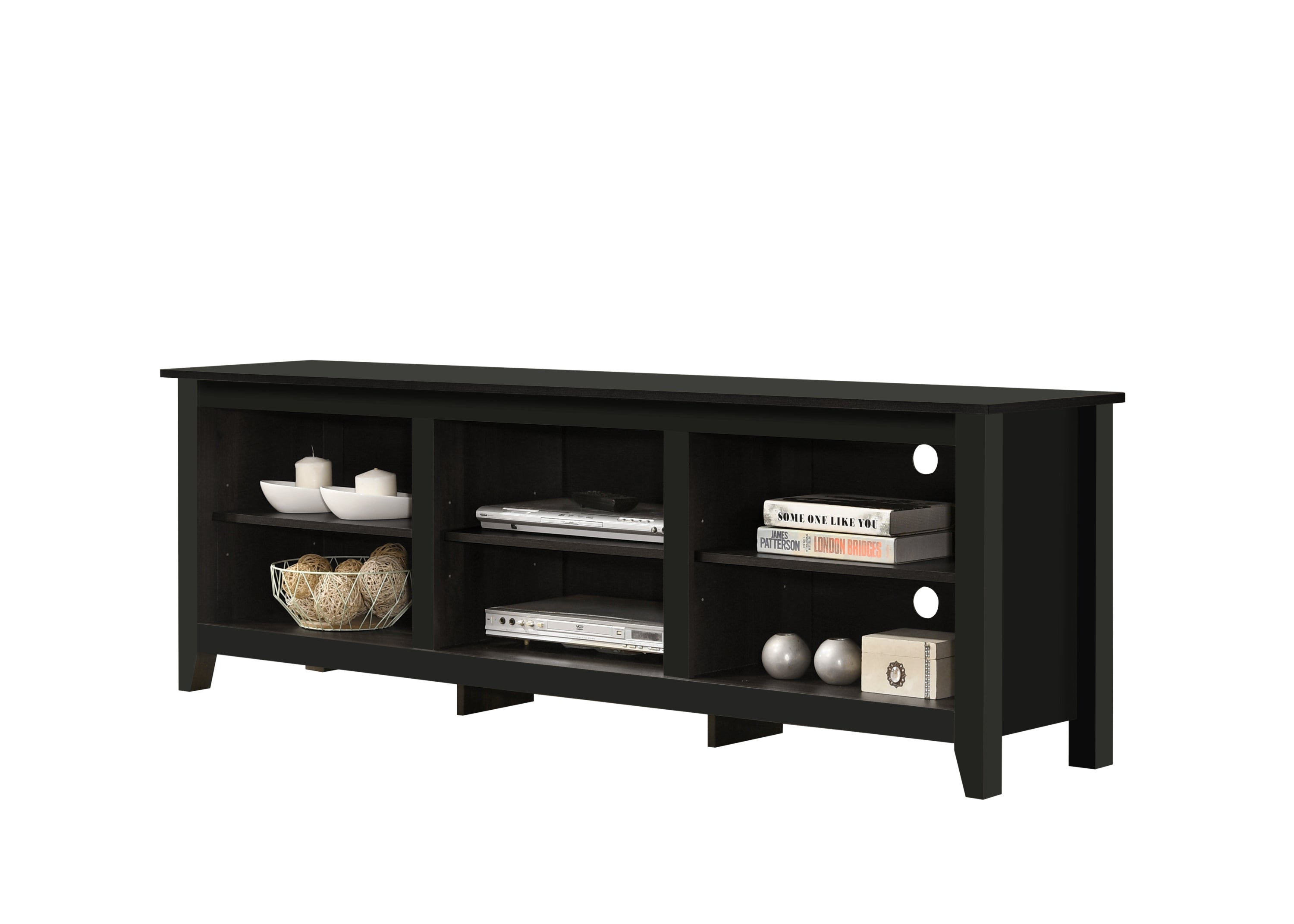 Benito Black 70" TV Stand w/ O