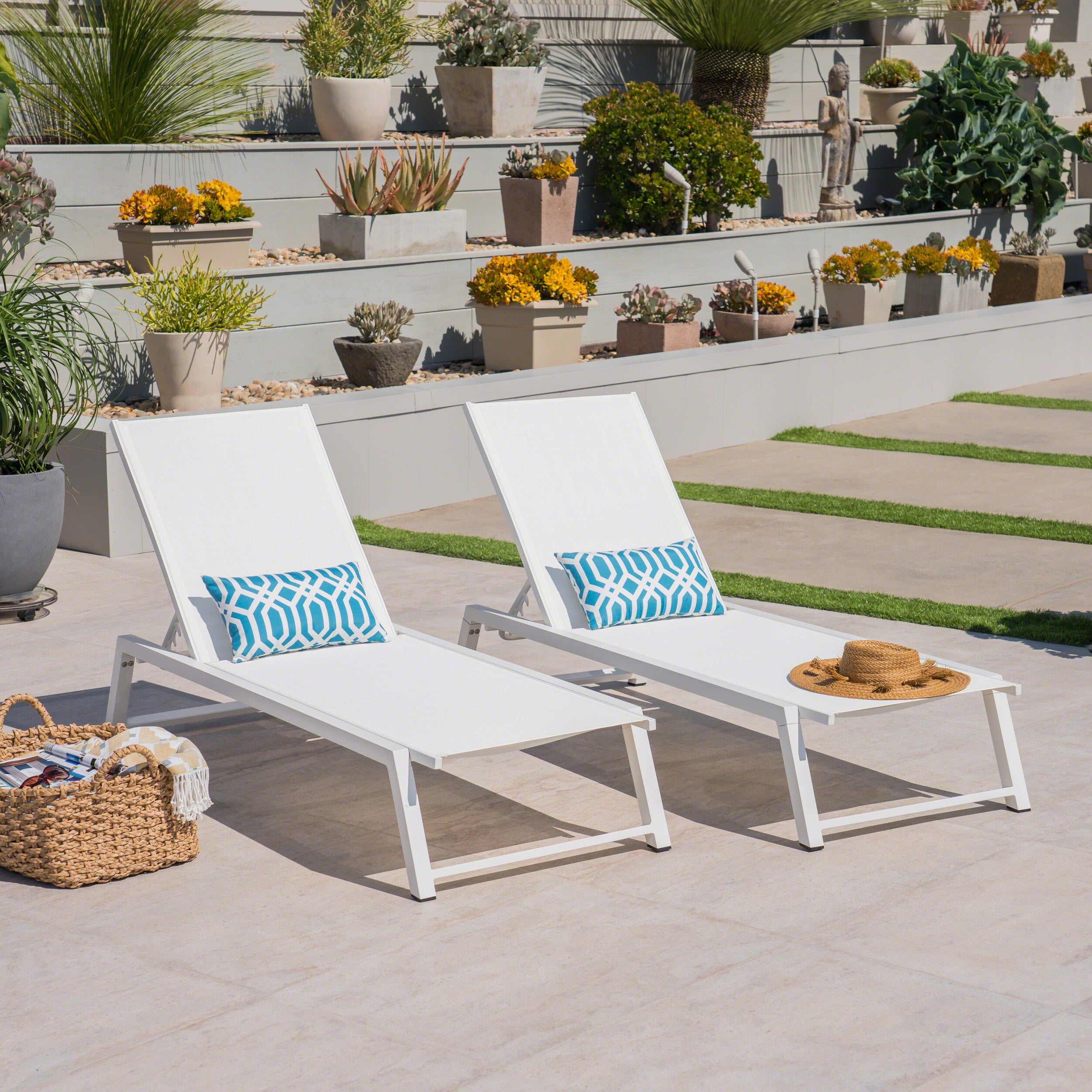 Myers Outdoor Chaise Lounge | Adjustable Patio Recliner | MP2