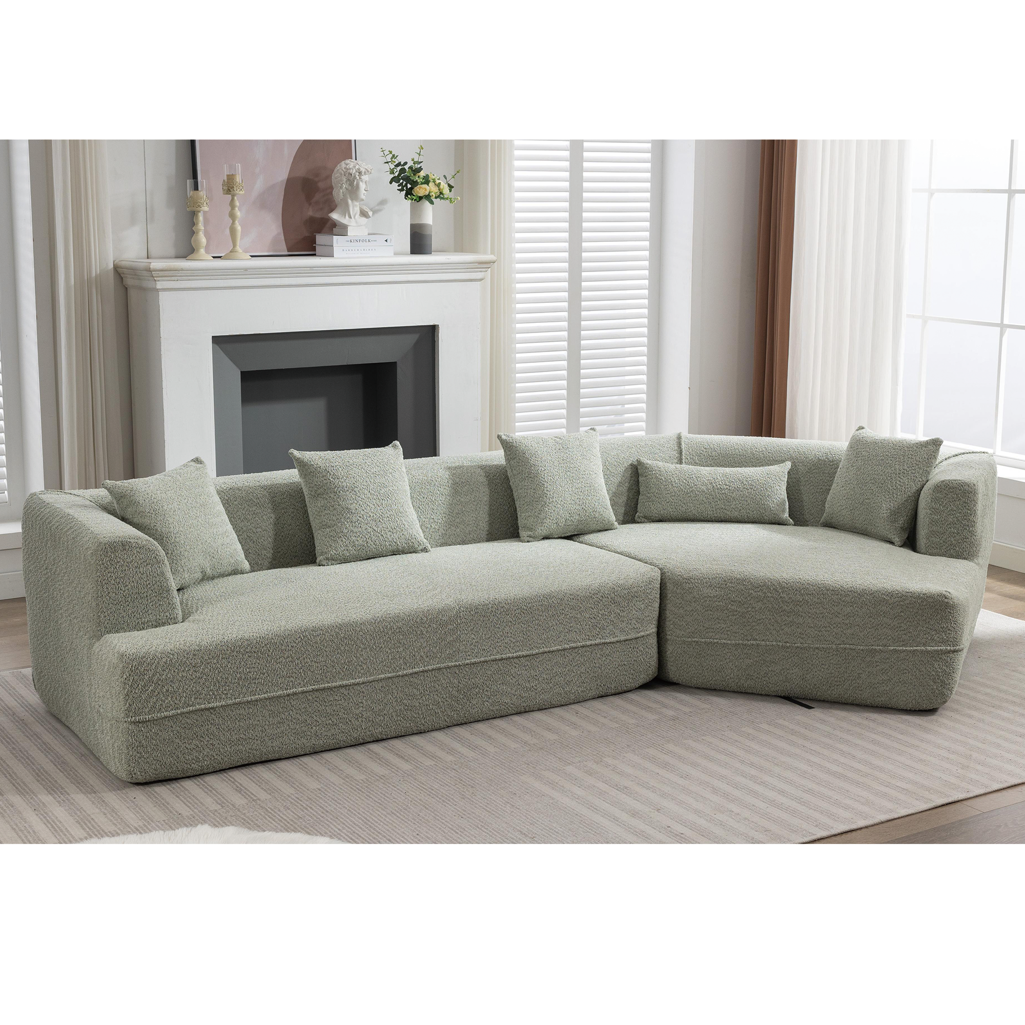 Modular Sofa: Modern, Green, Extended Edition